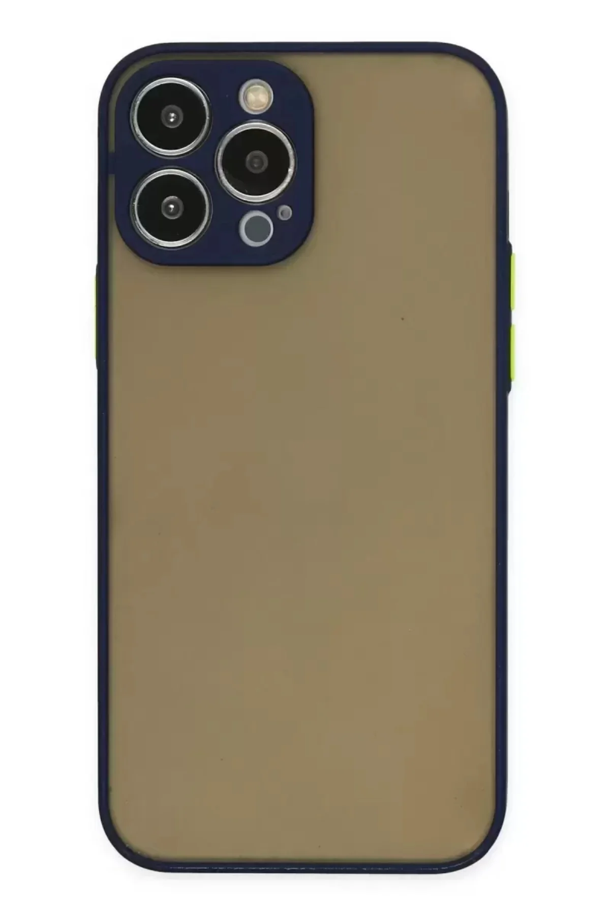 Newface İphone 13 Pro Max Kılıf Montreal Silikon Kapak - Lacivert