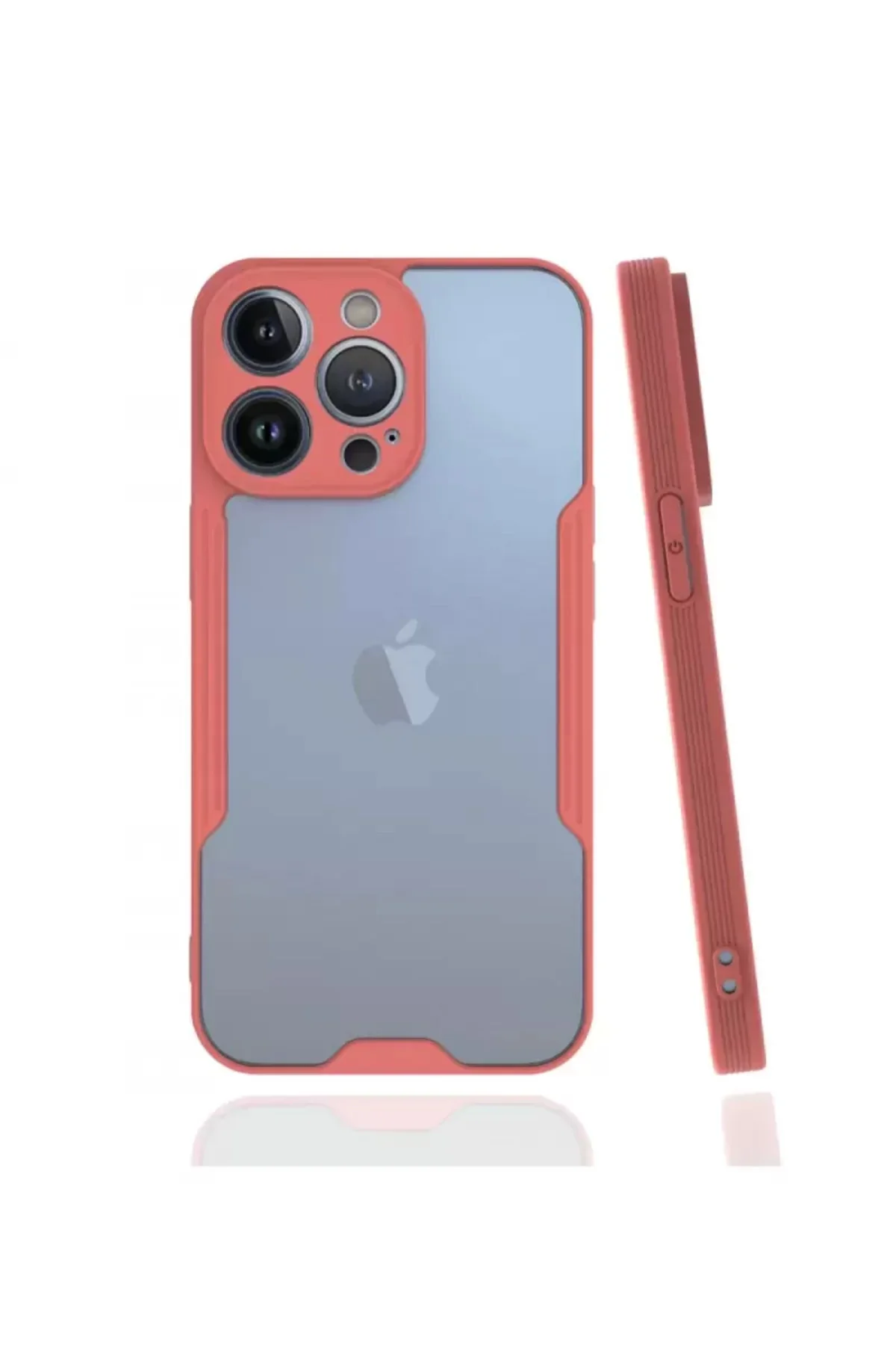 Newface İphone 13 Pro Kılıf Platin Silikon - Pembe