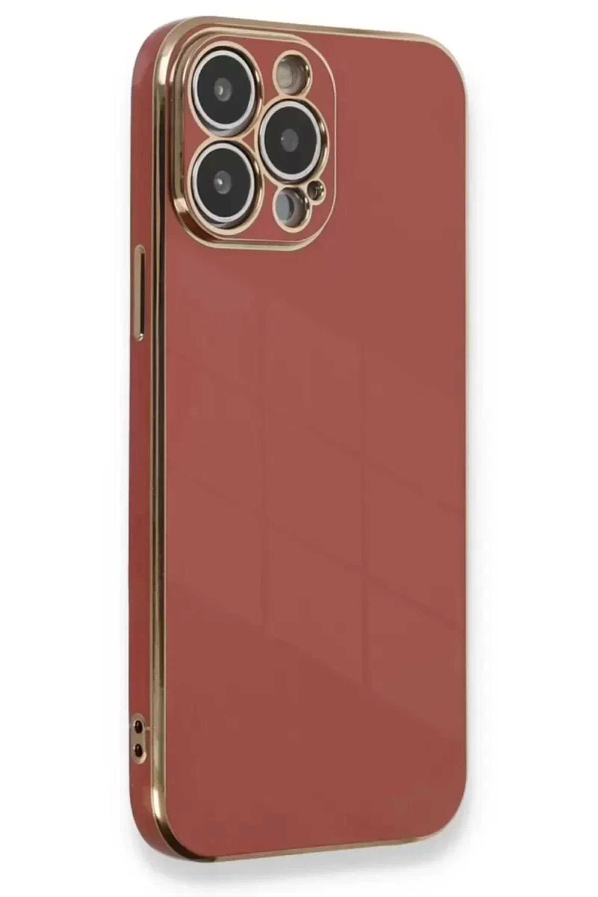 Newface İphone 13 Pro Kılıf Volet Silikon - Kırmızı