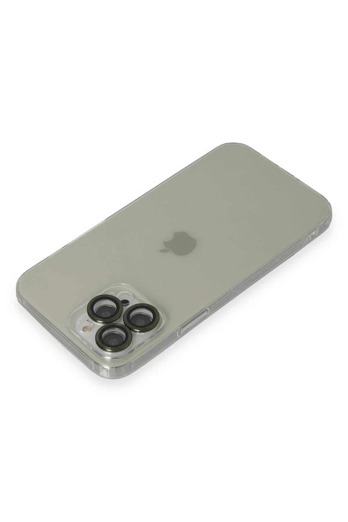 Newface İphone 13 Pro Max Kılıf Luko Lens Silikon - Yeşil