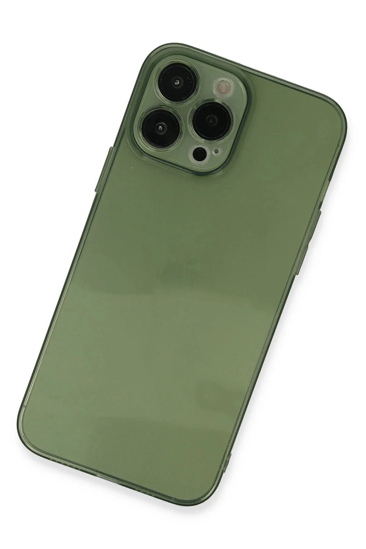 Newface İphone 13 Pro Kılıf Fly Lens Silikon - Yeşil