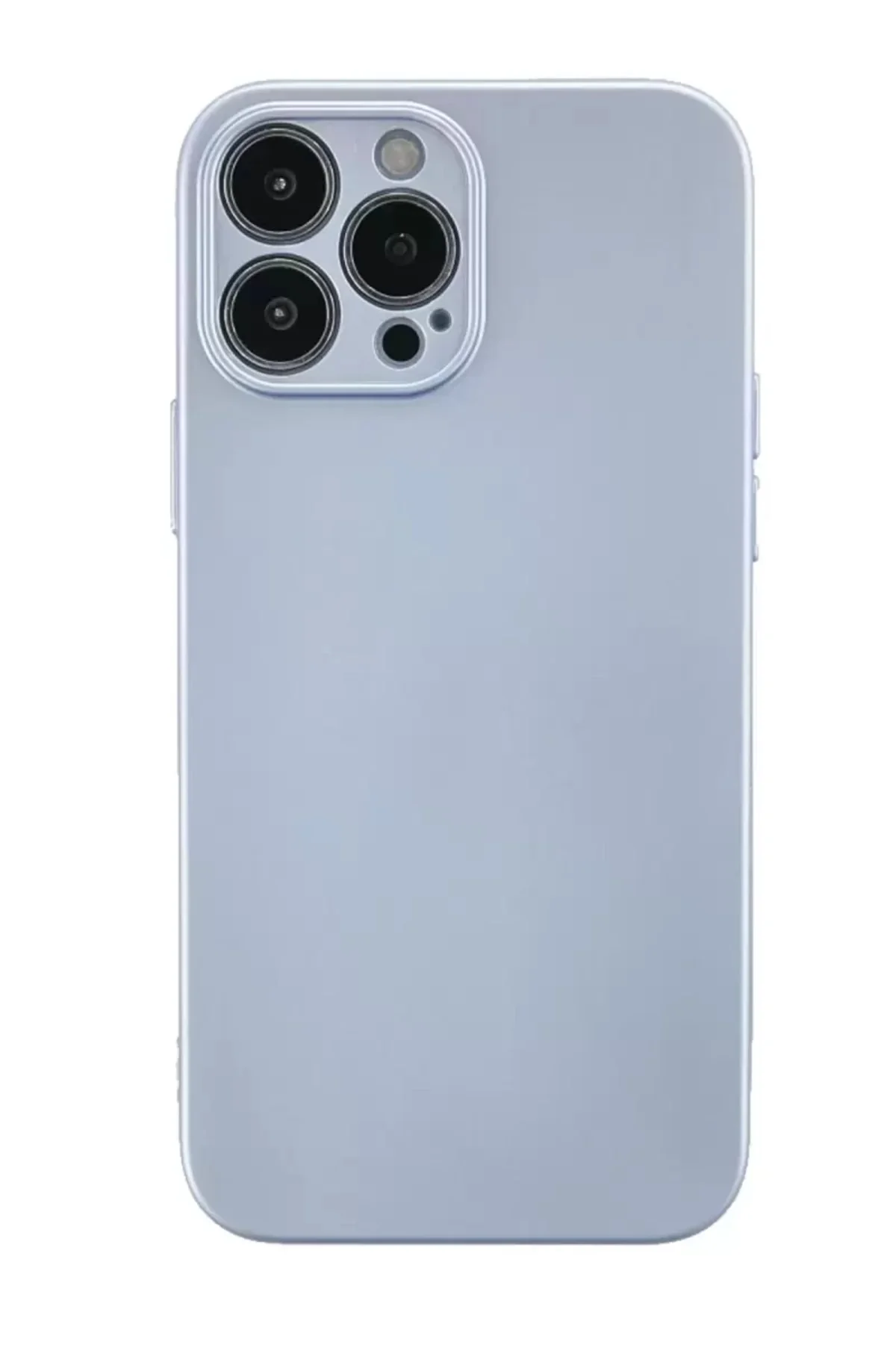 Newface İphone 13 Pro Kılıf Nano İçi Kadife Silikon - Sky Blue