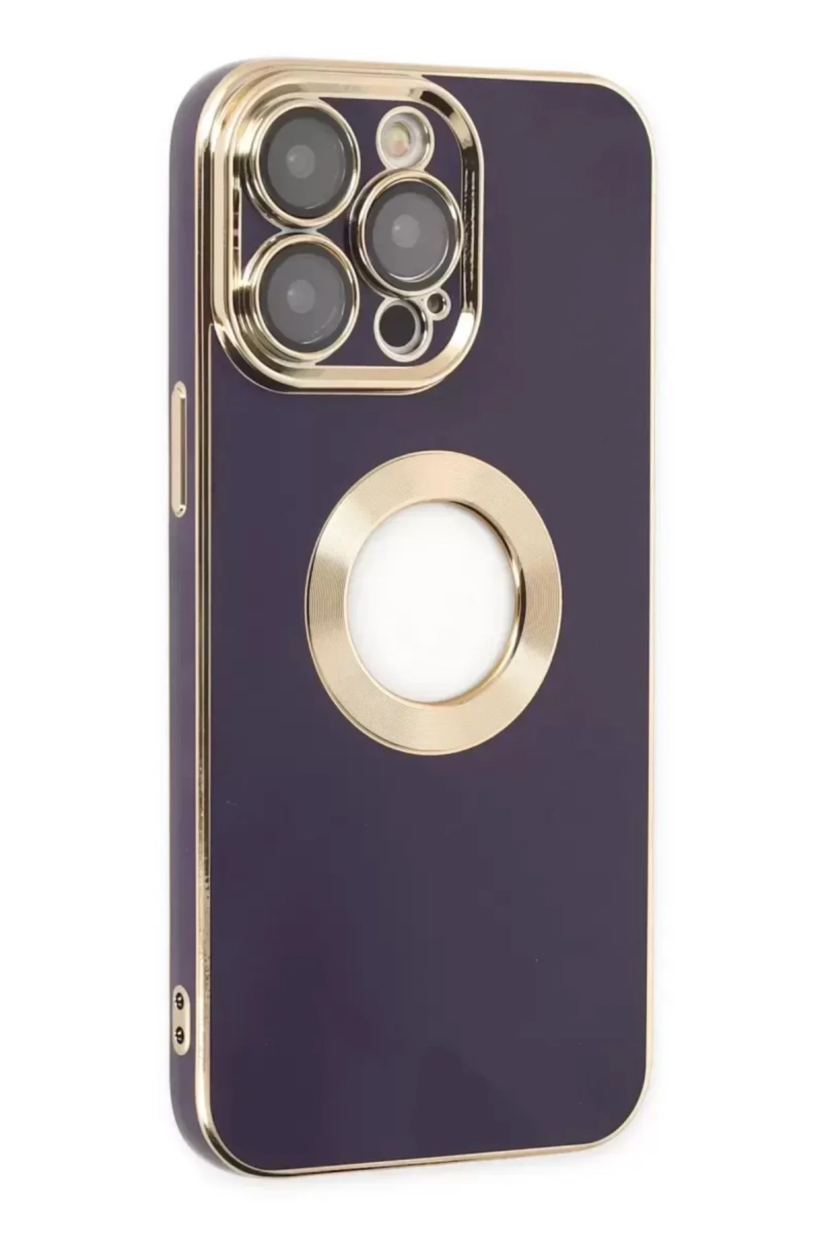 Newface İphone 13 Pro Kılıf Store Silikon - Derin Mor
