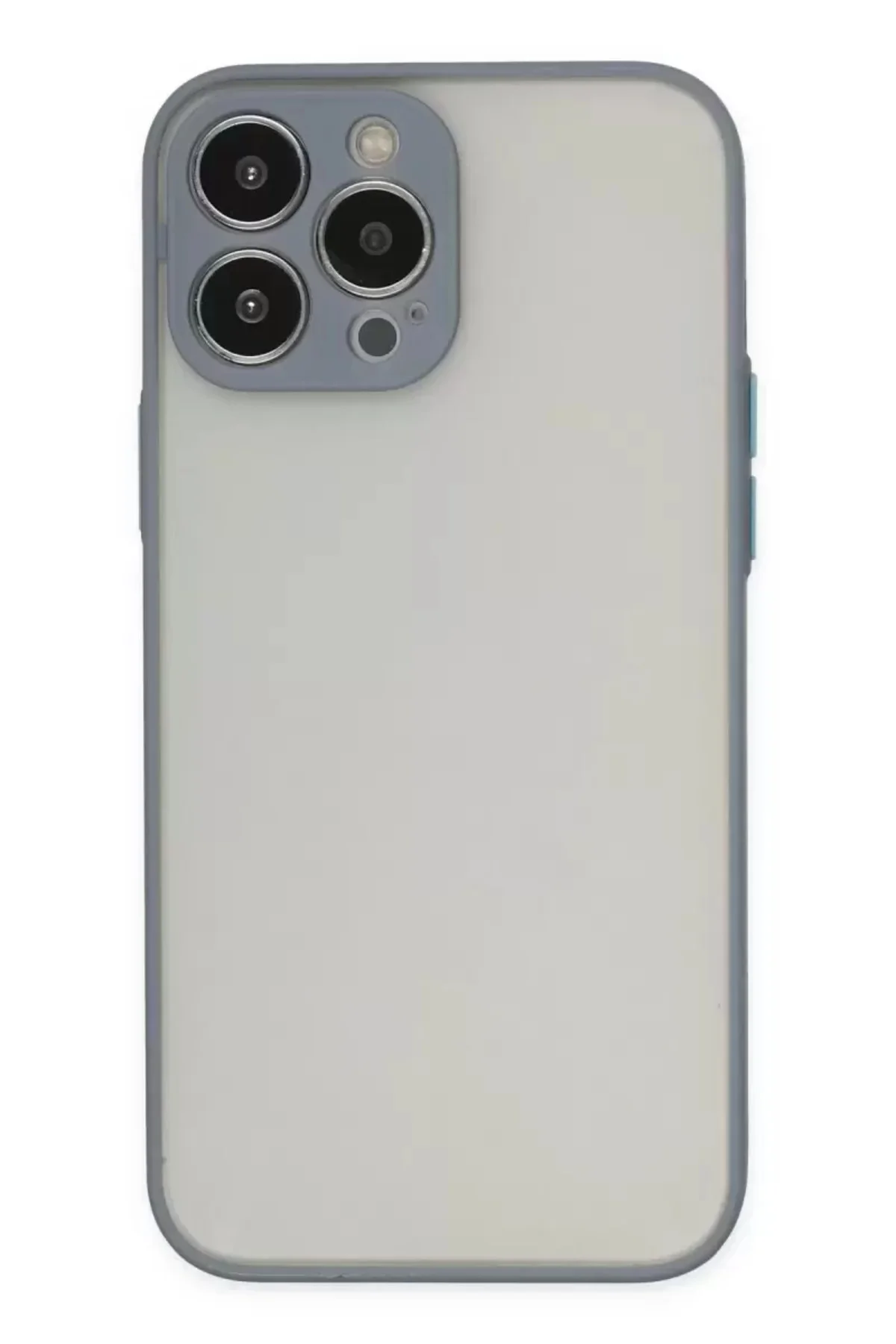 Newface İphone 13 Pro Kılıf Montreal Silikon Kapak - Gri
