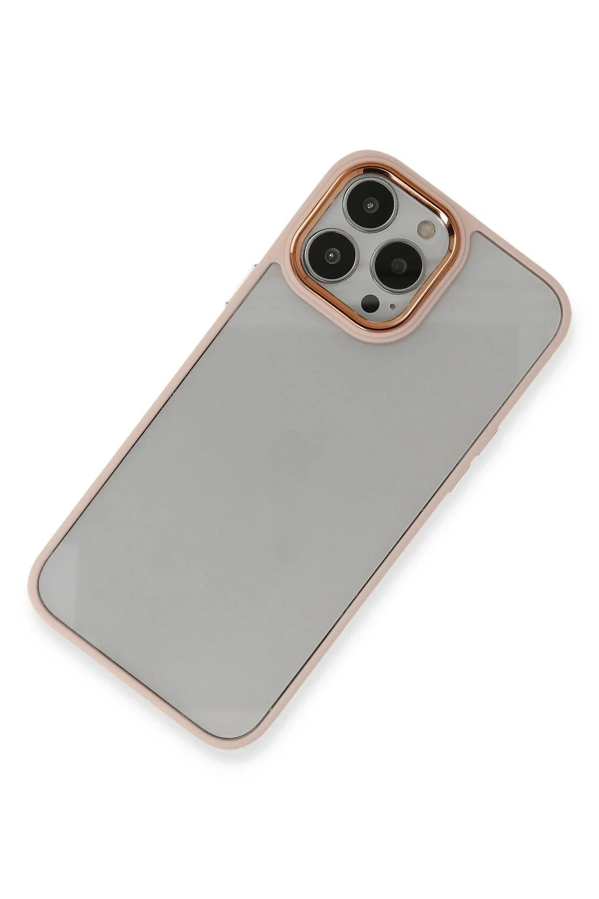 Newface İphone 13 Pro Max Kılıf Dora Kapak - Pudra