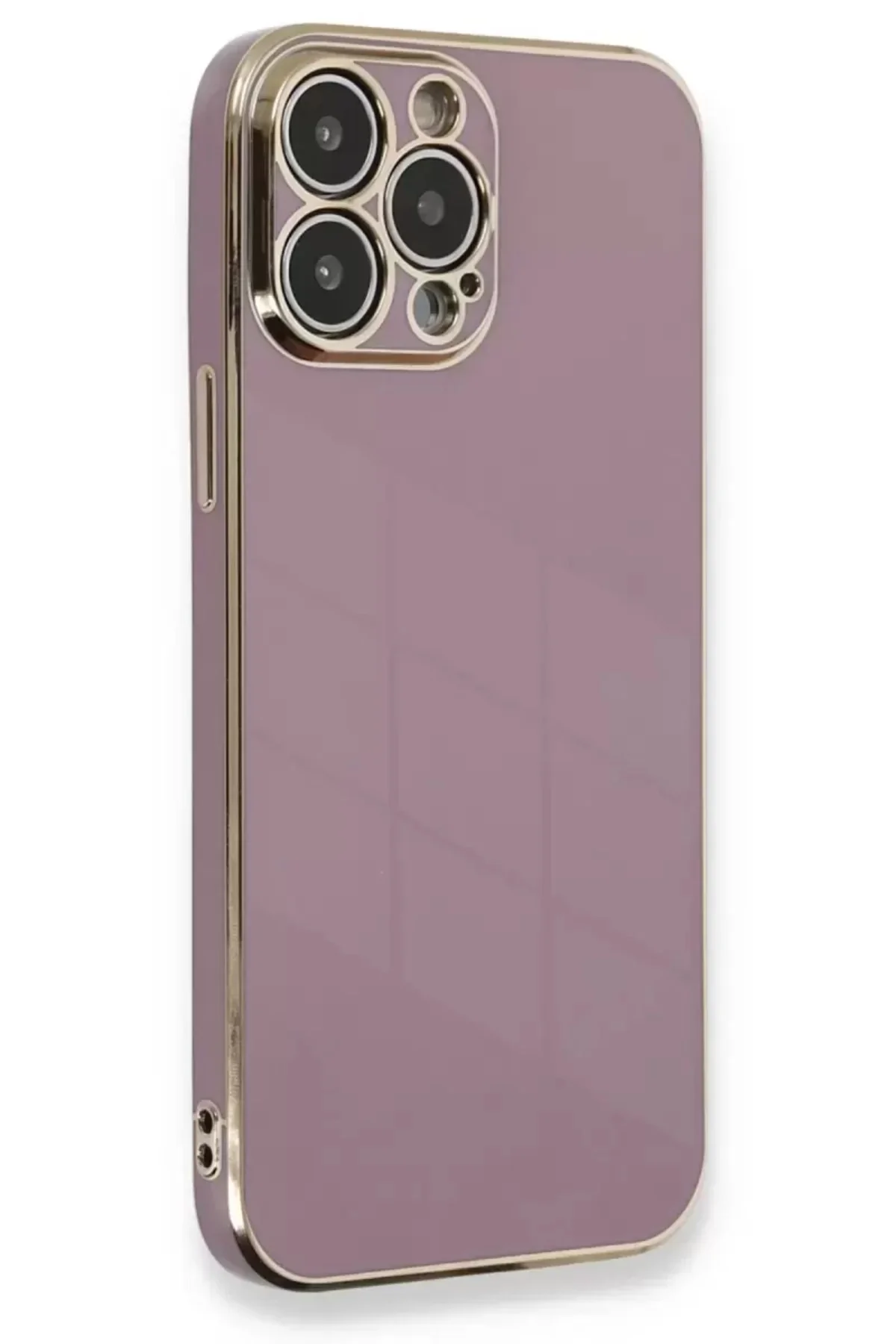 Newface İphone 13 Pro Kılıf Volet Silikon - Mor