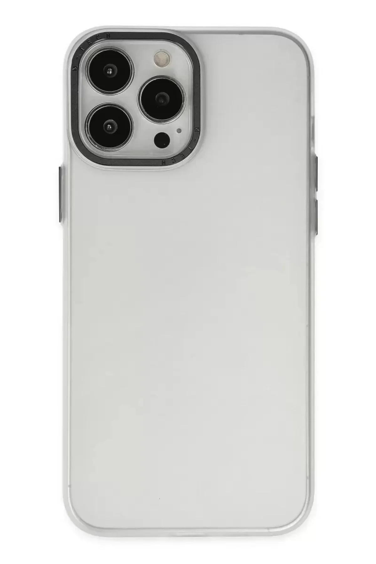 Newface İphone 13 Pro Max Kılıf Modos Metal Kapak - Şeffaf
