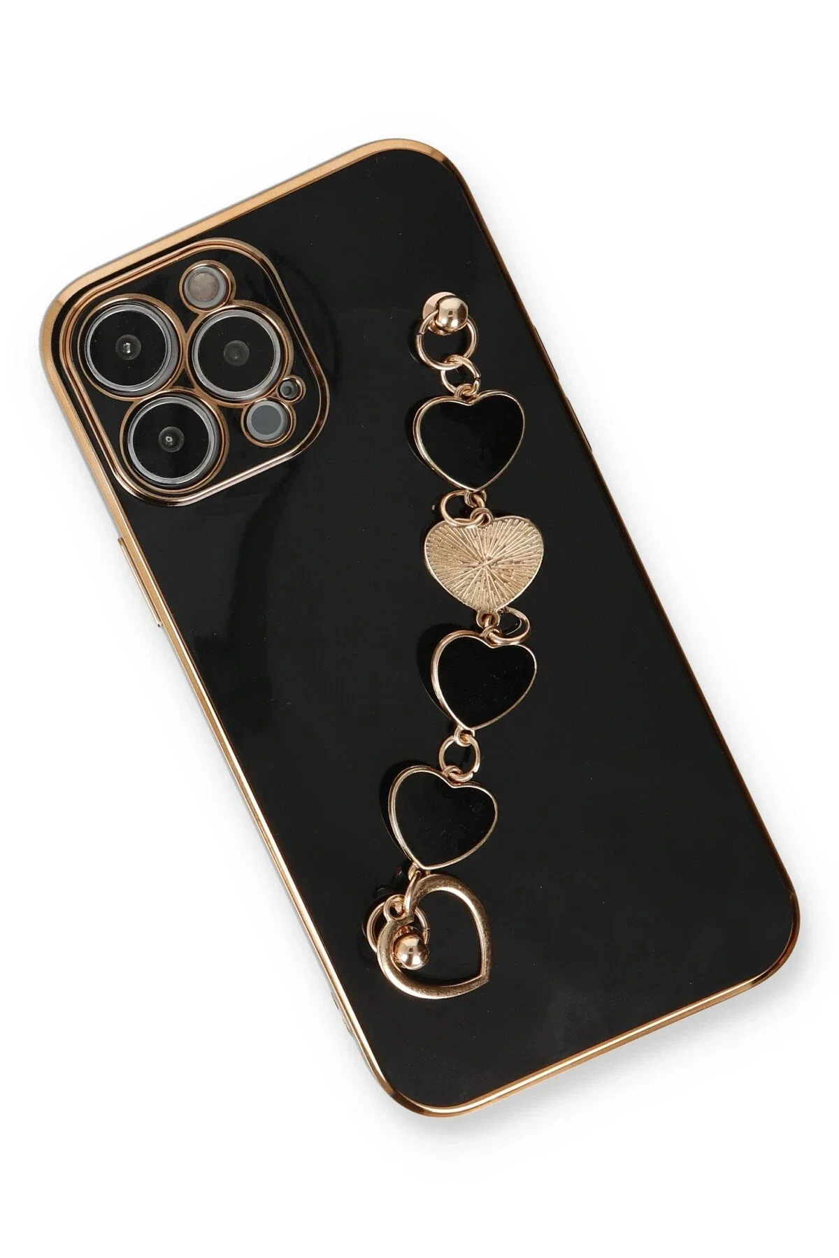 Newface İphone 13 Pro Max Kılıf Esila Silikon - Siyah