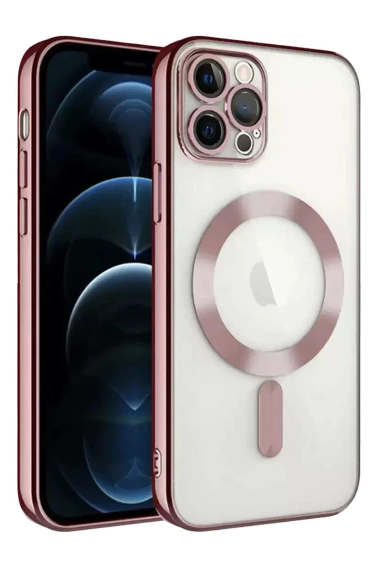 Newface İphone 13 Pro Kılıf Kross Magneticsafe Kapak - Rose
