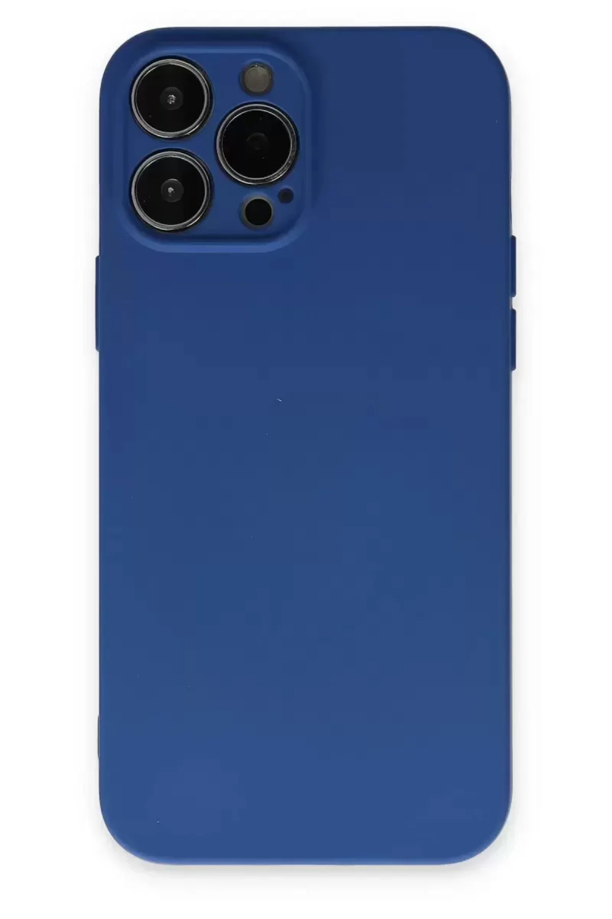 Newface İphone 13 Pro Kılıf Nano İçi Kadife Silikon - Lacivert