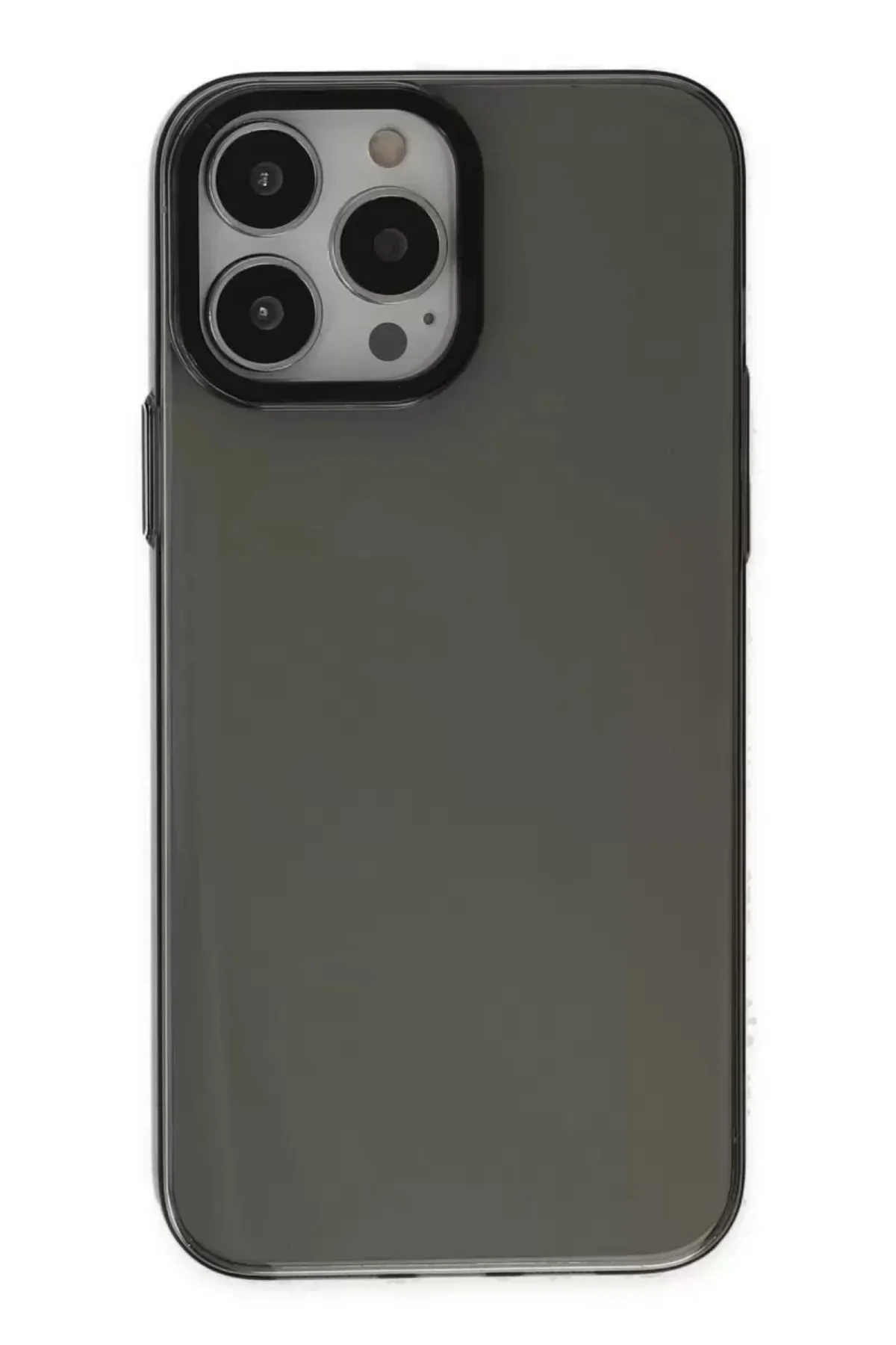 Newface İphone 13 Pro Max Kılıf Anka Pc Sert Metal Kapak - Siyah