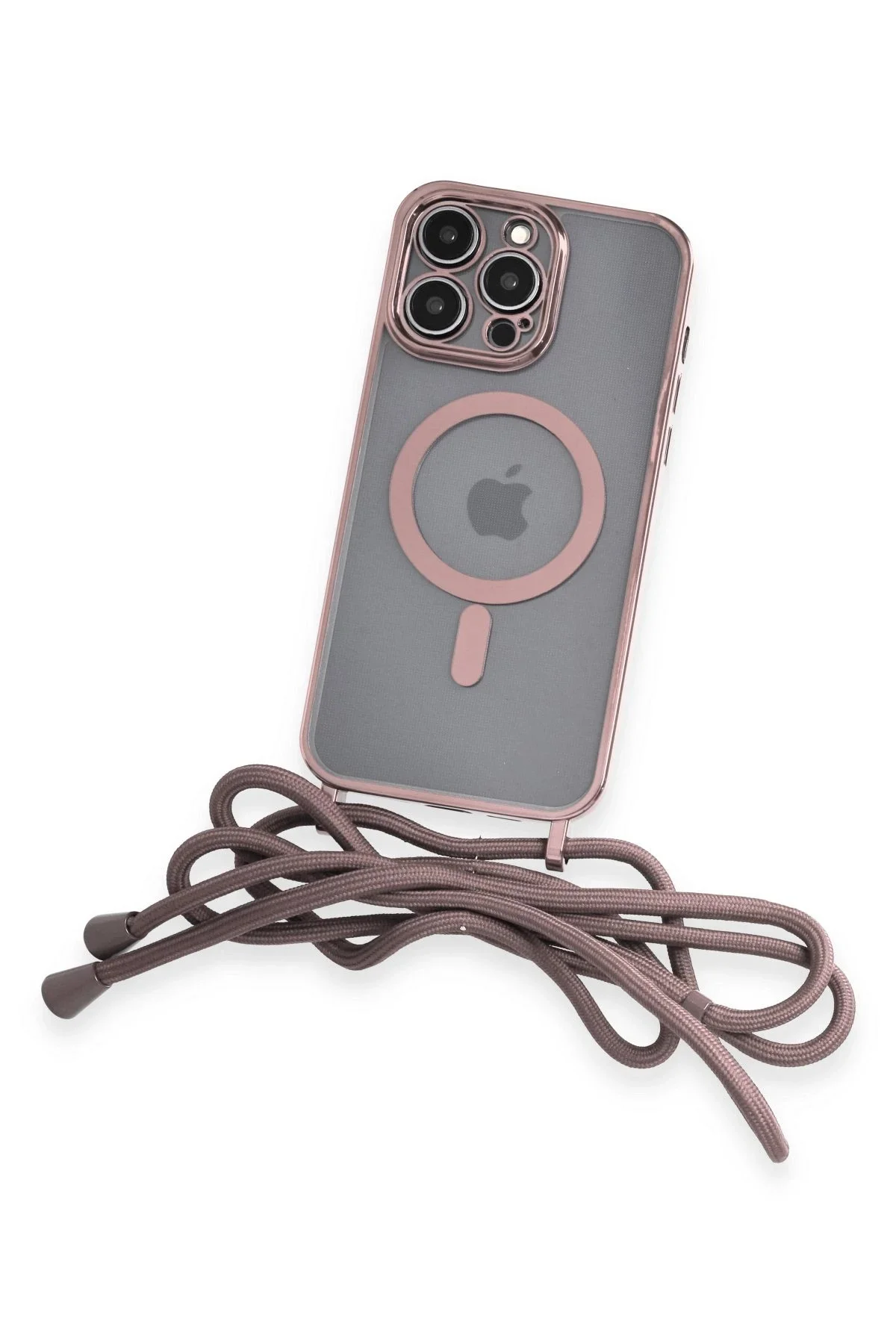 Newface İphone 13 Pro Kılıf Divo Lazer Askılı Magsafe Kapak - Pembe