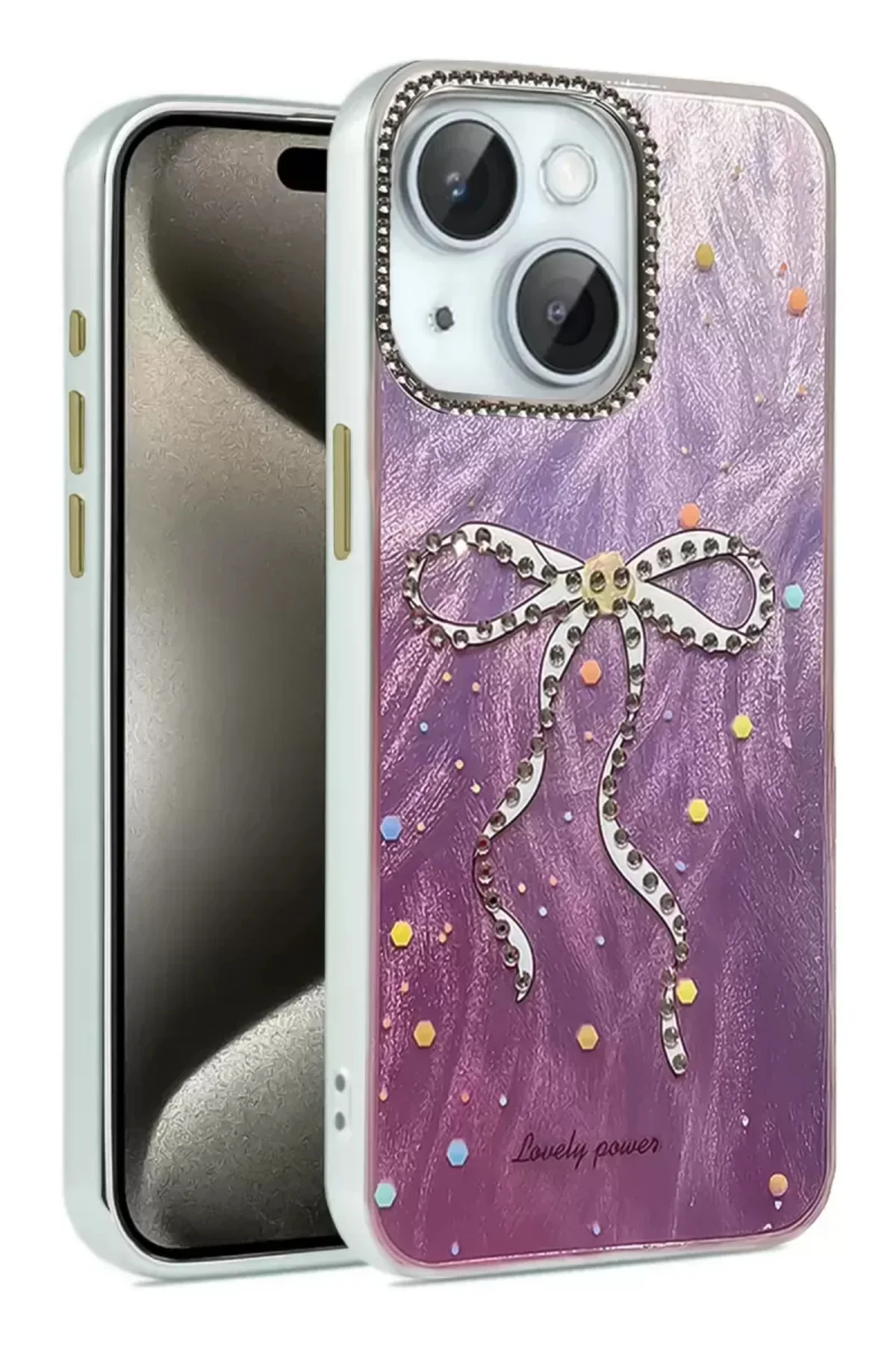 Newface İphone 14 Kılıf Blade Aynalı Desenli Kapak - Desen 1
