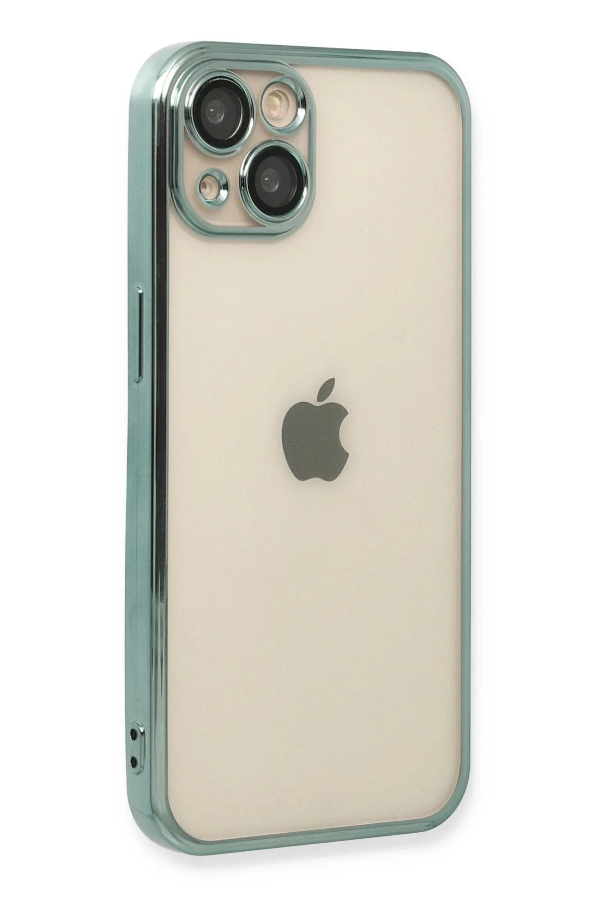 Newface İphone 14 Kılıf Razer Lensli Silikon - Yeşil