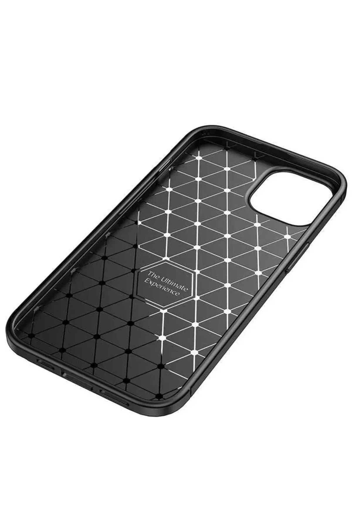 Newface İphone 14 Kılıf Auto Focus Karbon Kapak - Siyah