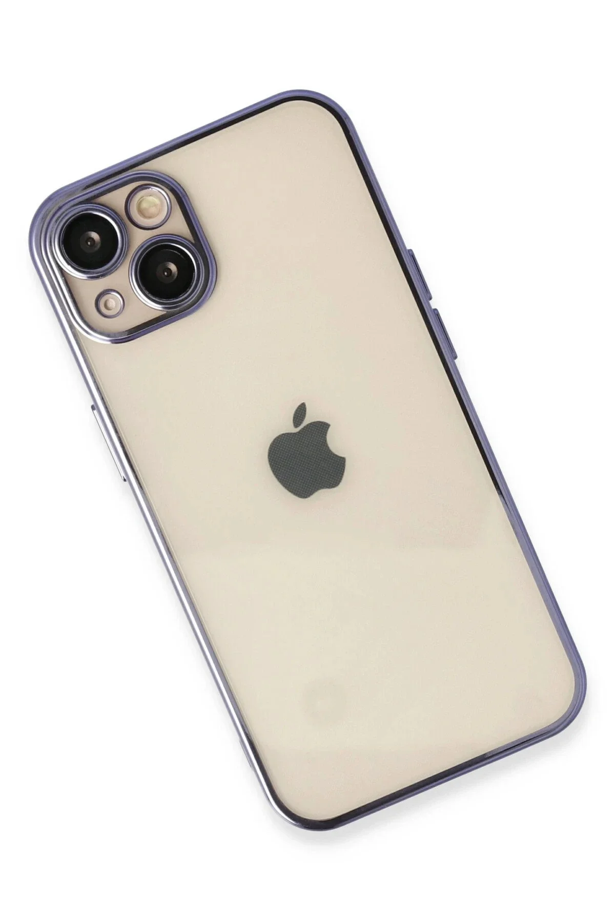 Newface İphone 14 Kılıf Razer Lensli Silikon - Mor