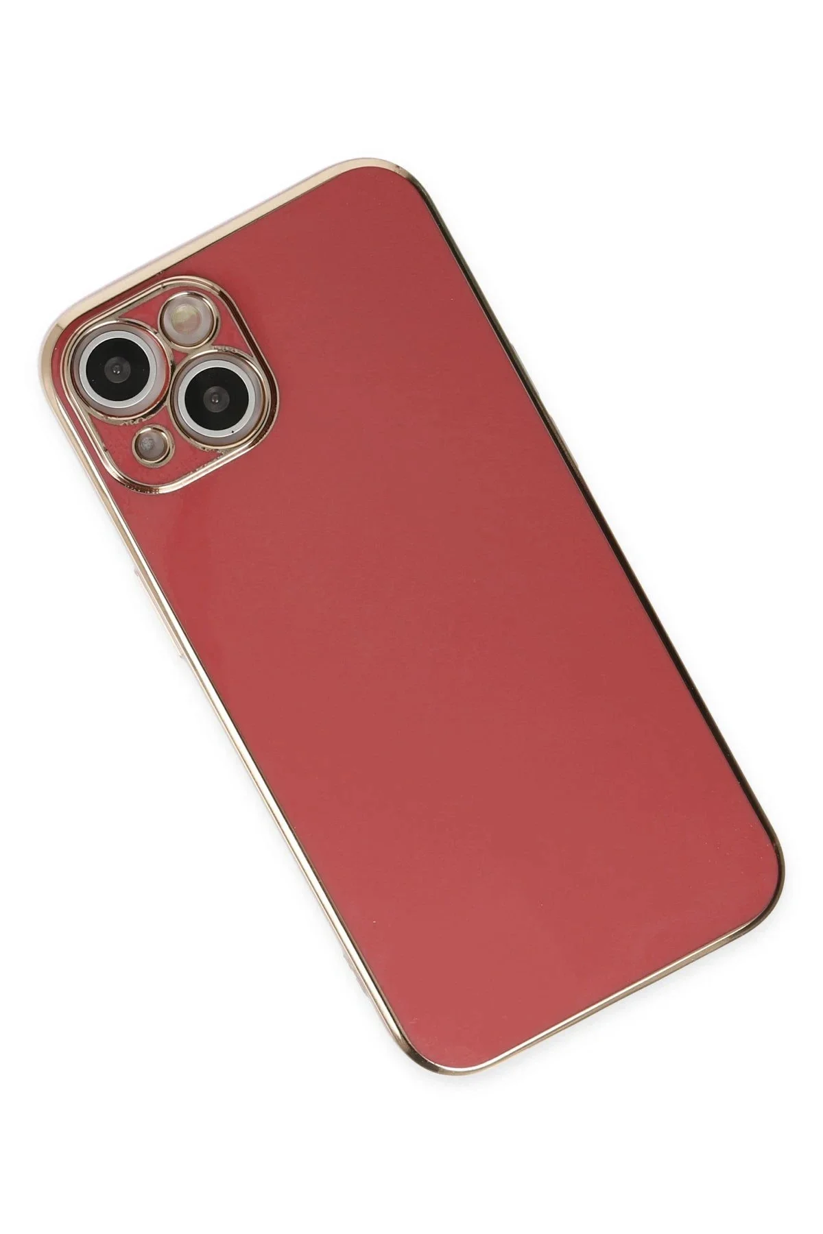 Newface İphone 14 Kılıf Volet Silikon - Kırmızı