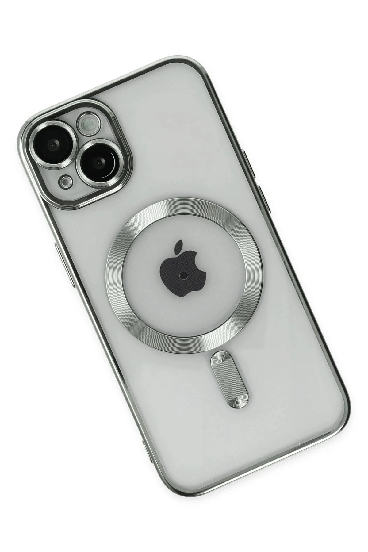 Newface İphone 14 Kılıf Kross Magneticsafe Kapak - Gümüş