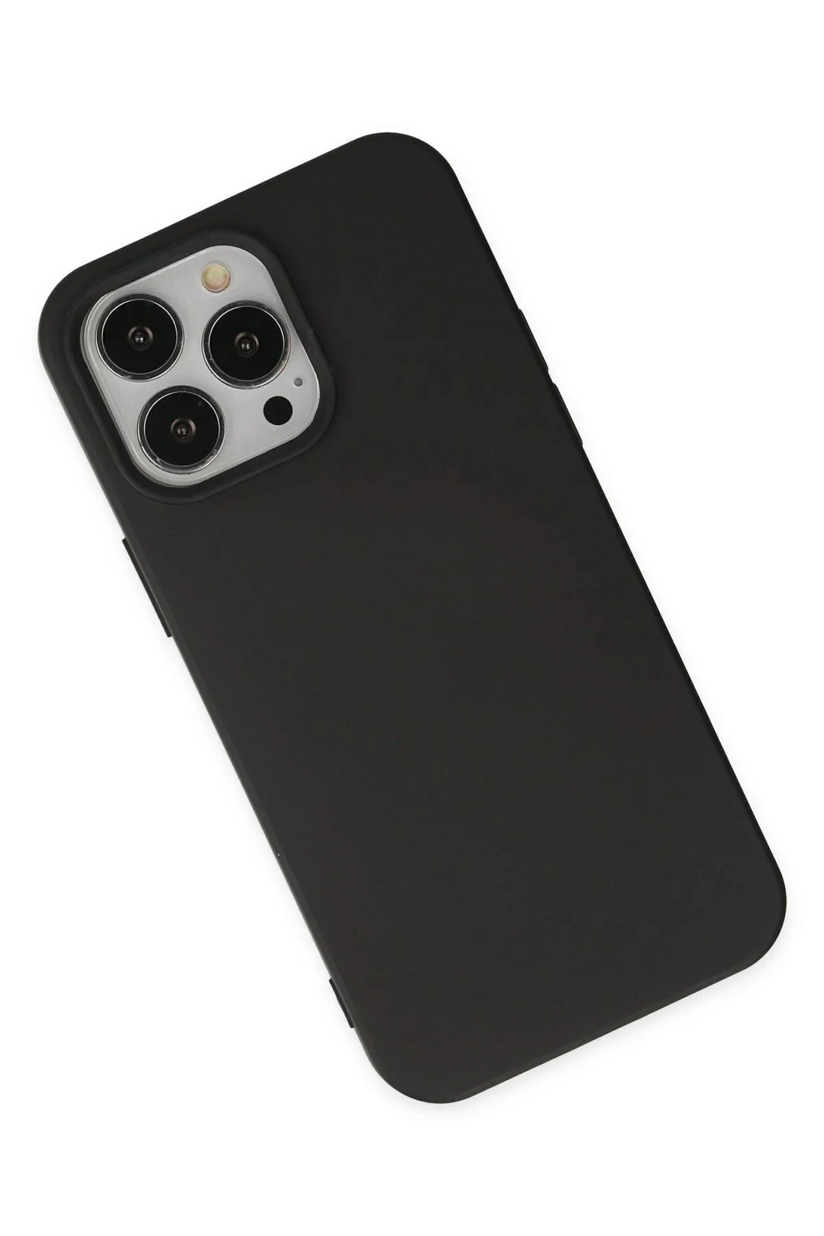 Newface İphone 14 Pro Kılıf Nano İçi Kadife Silikon - Siyah