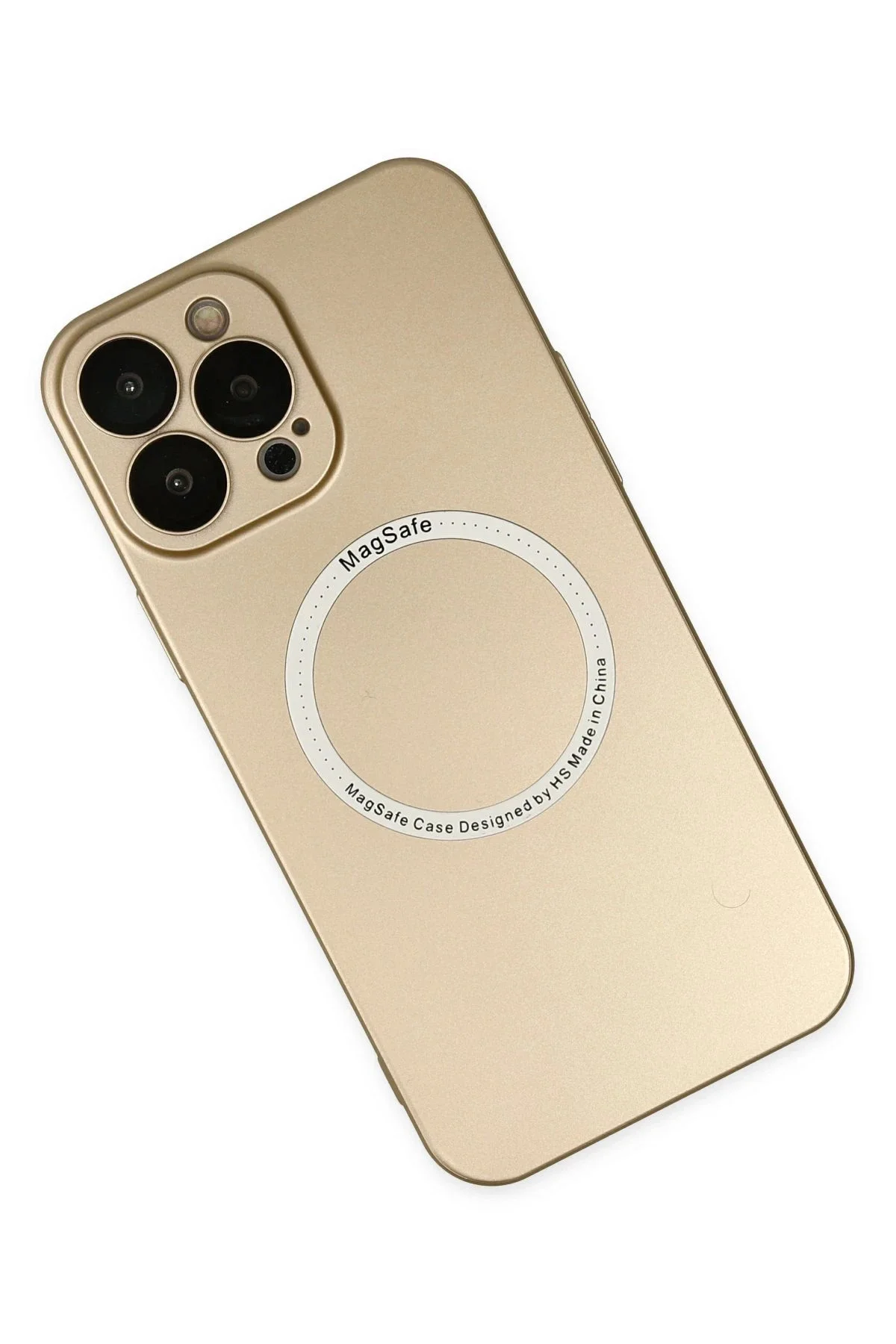 Newface İphone 14 Pro Max Kılıf Jack Magneticsafe Lens Silikon - Gold