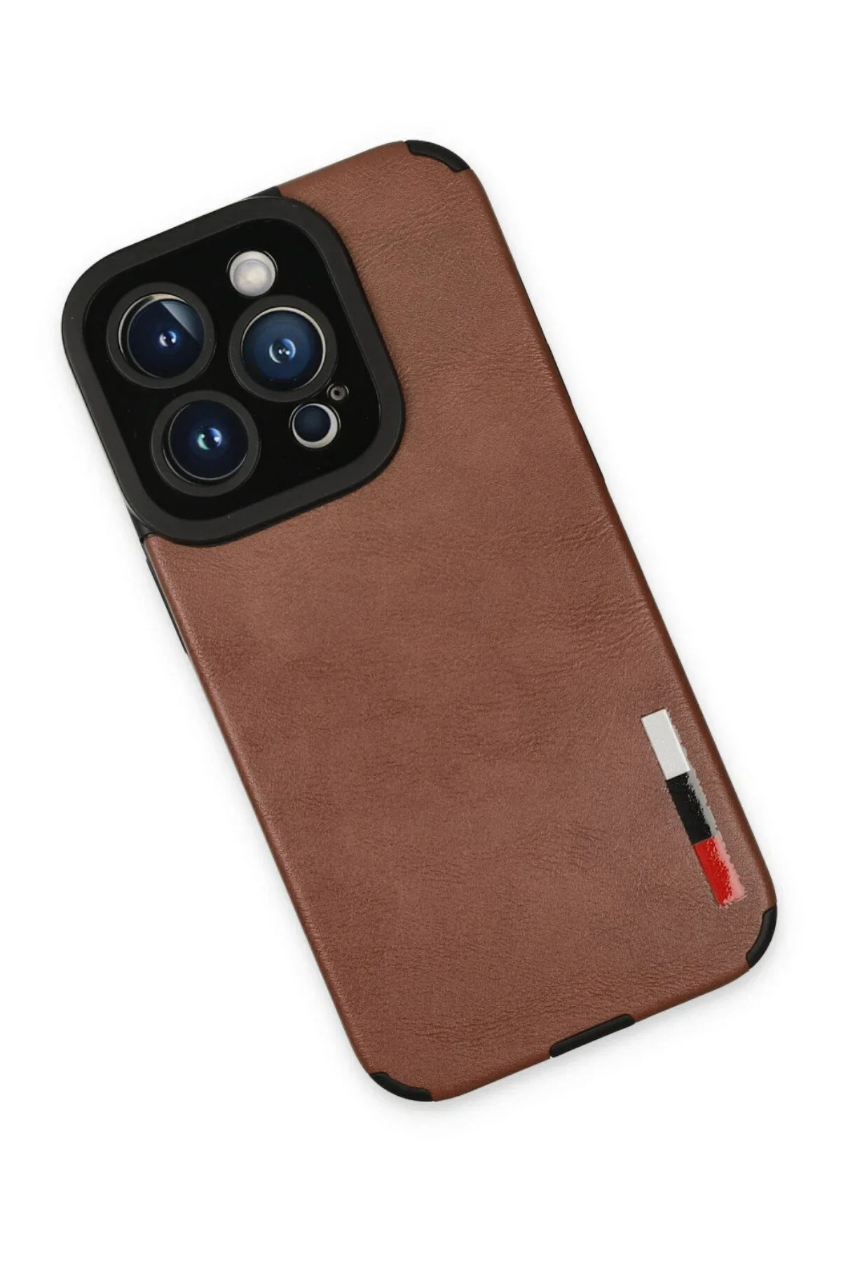 Newface İphone 14 Pro Max Kılıf Loop Deri Silikon - Kahverengi