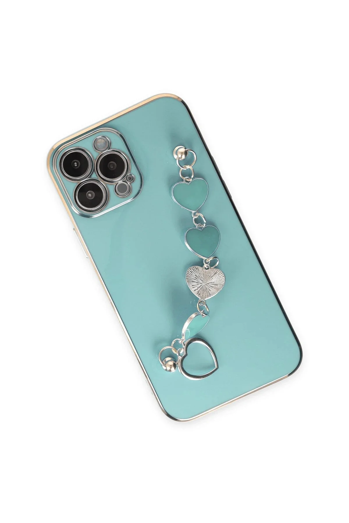 Newface İphone 14 Pro Kılıf Esila Silikon - Su Yeşili