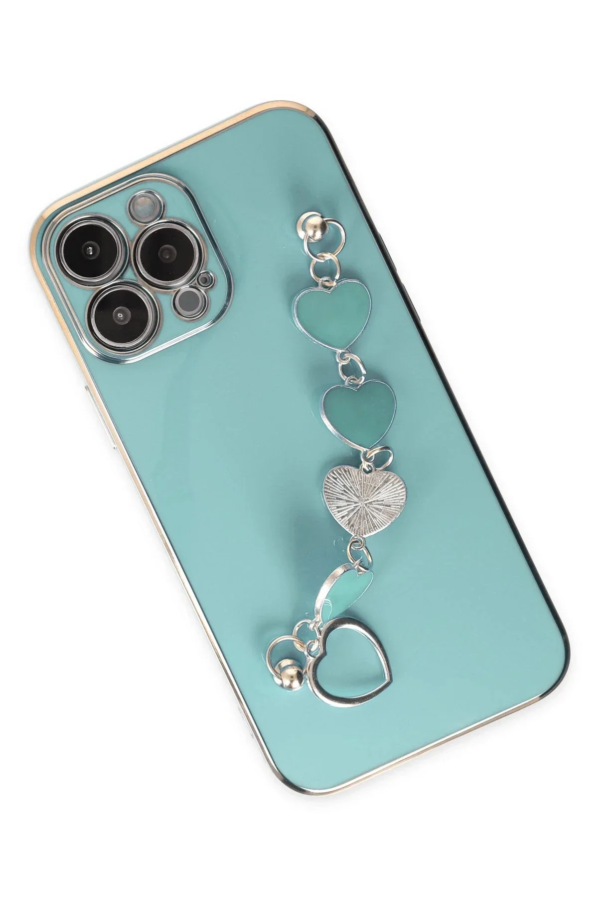 Newface İphone 14 Pro Max Kılıf Esila Silikon - Su Yeşili