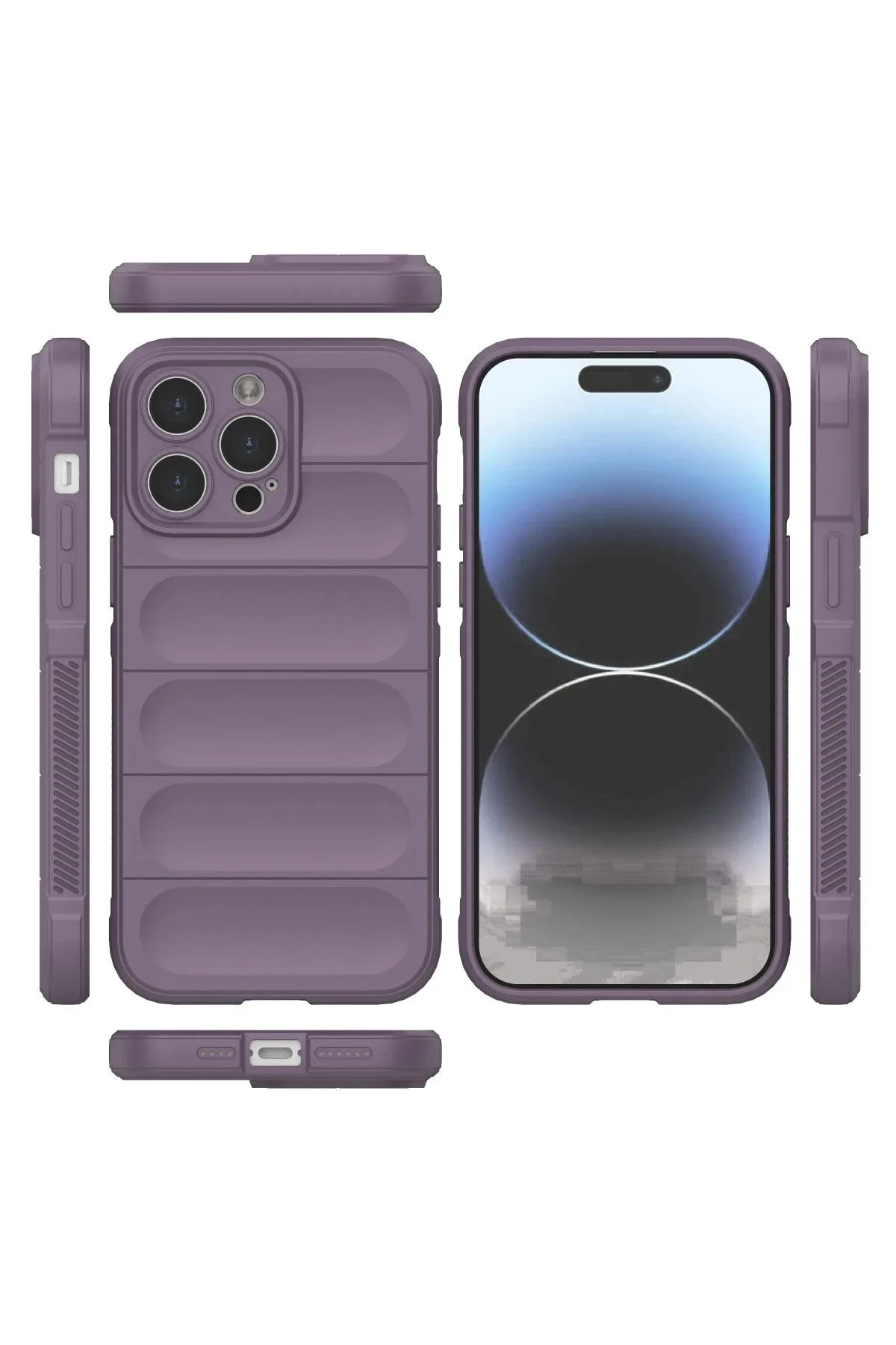 Newface İphone 14 Pro Kılıf Optimum Silikon - Mor
