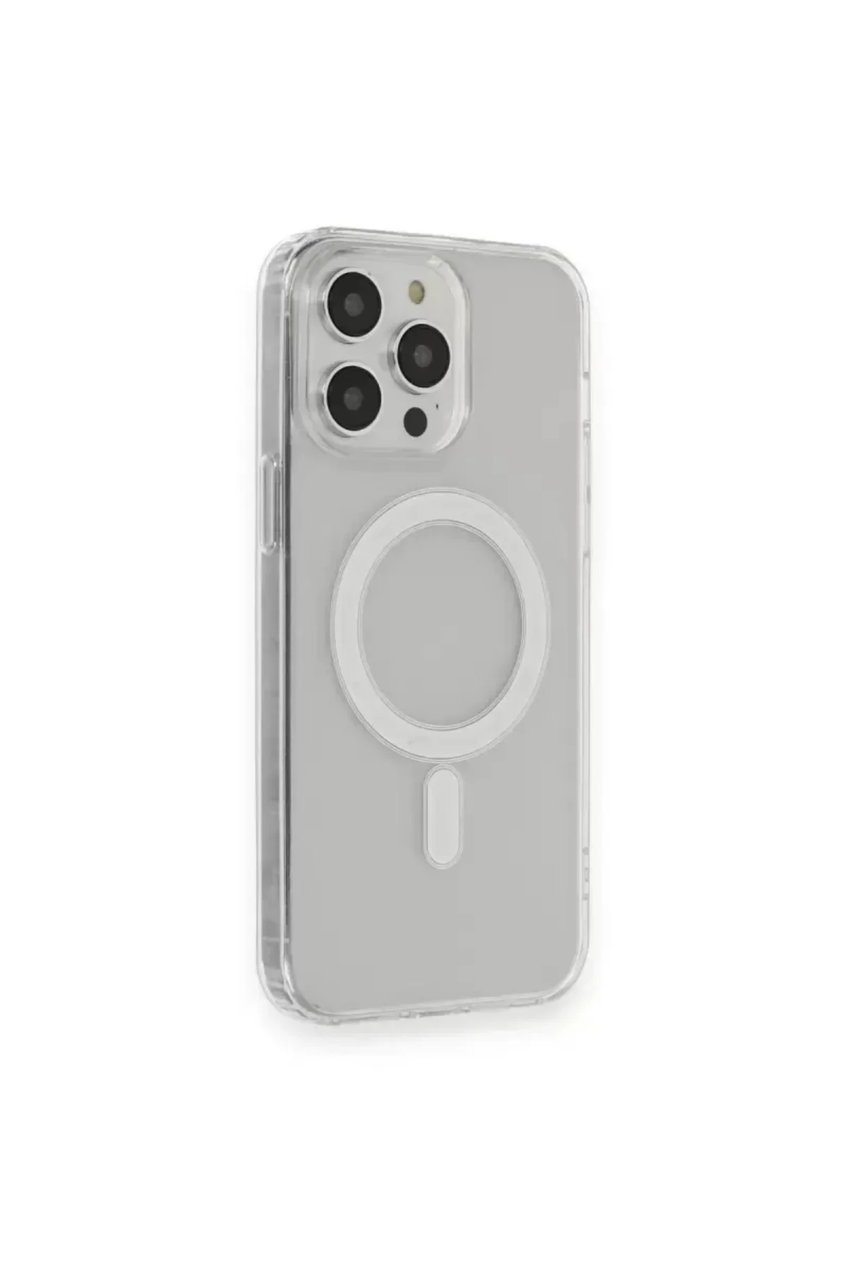 Newface İphone 14 Pro Kılıf Matte Şeffaf Magneticsafe - Şeffaf
