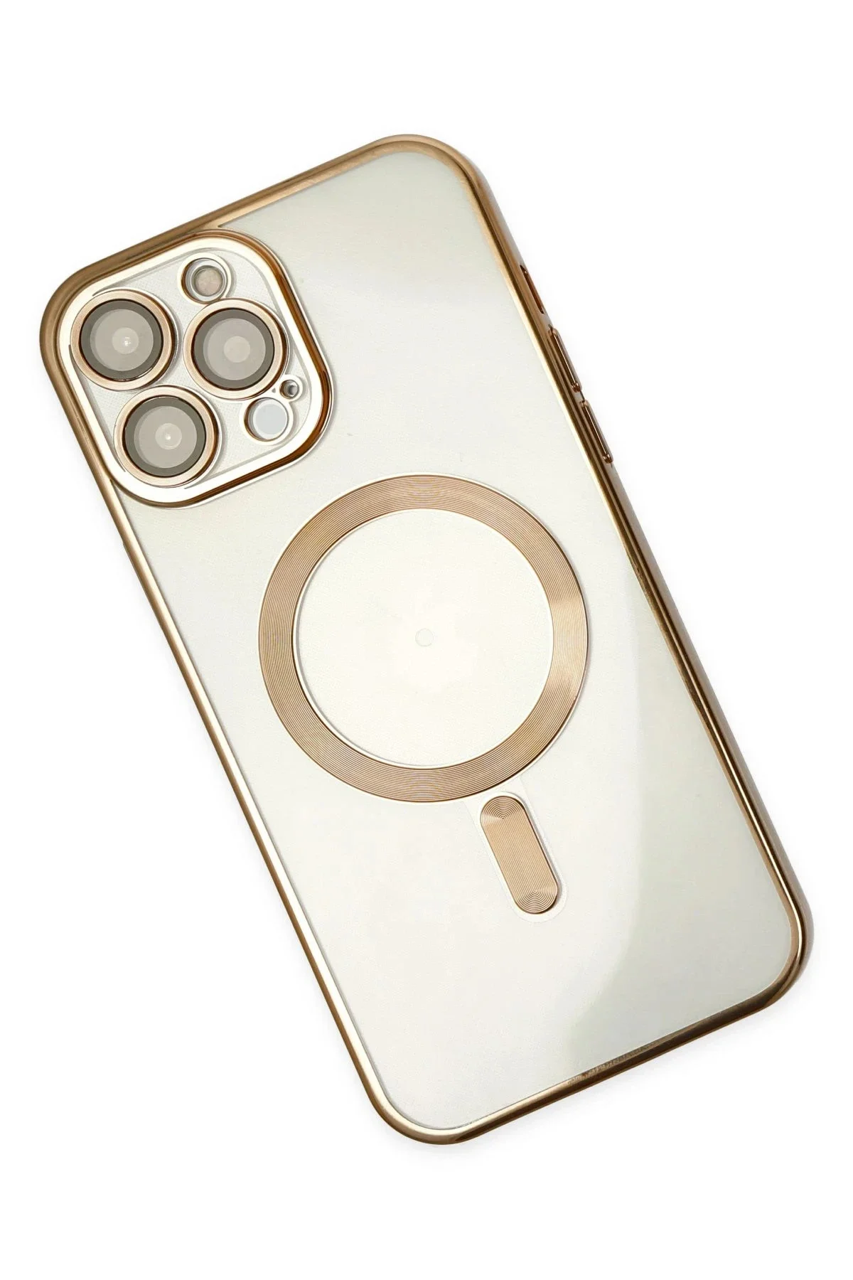 Newface İphone 14 Pro Kılıf Kross Magneticsafe Kapak - Gold