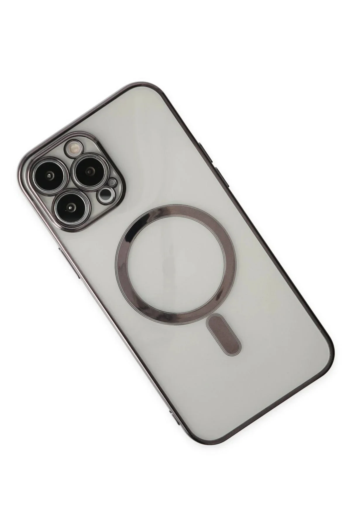 Newface İphone 14 Pro Kılıf Magneticsafe Lazer Silikon - Siyah