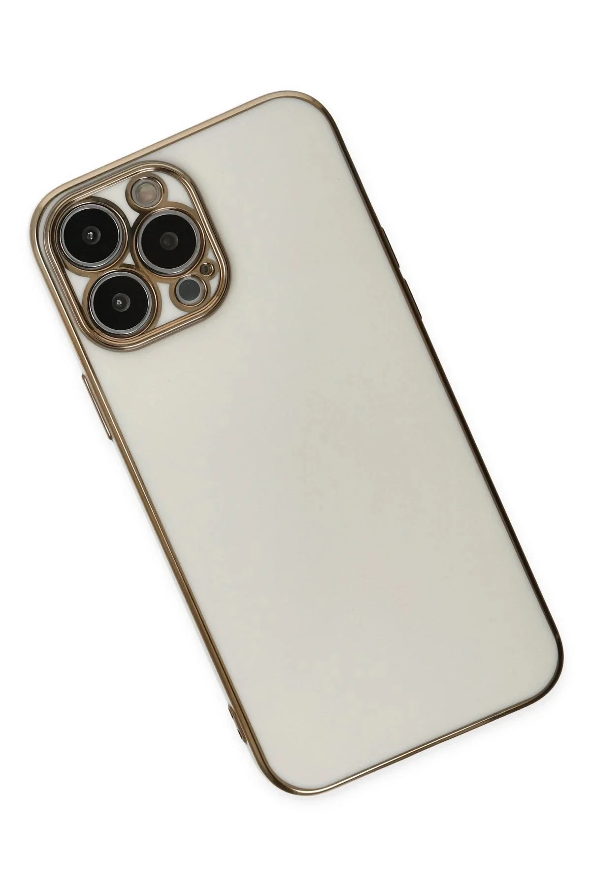 Newface İphone 14 Pro Kılıf Volet Silikon - Beyaz