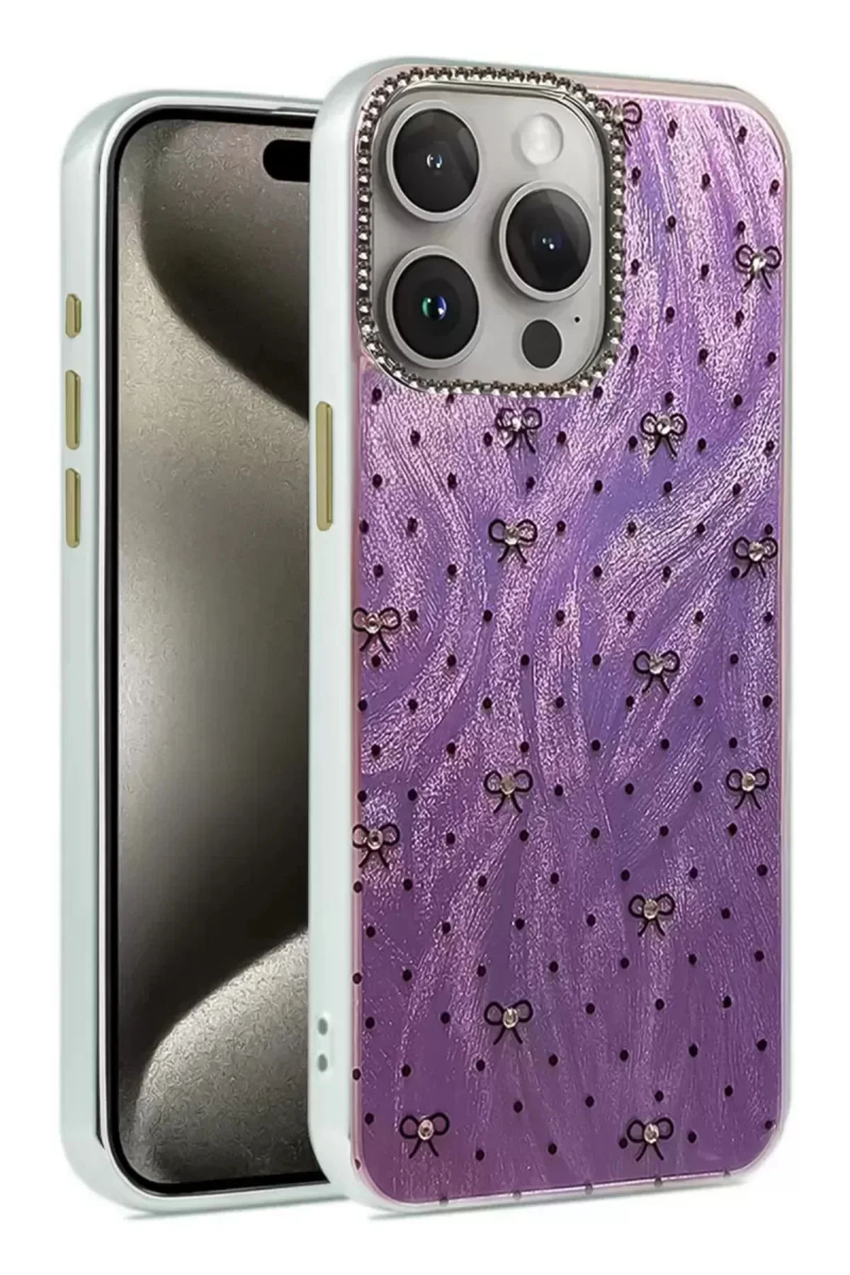 Newface İphone 14 Pro Kılıf Blade Aynalı Desenli Kapak - Desen 2