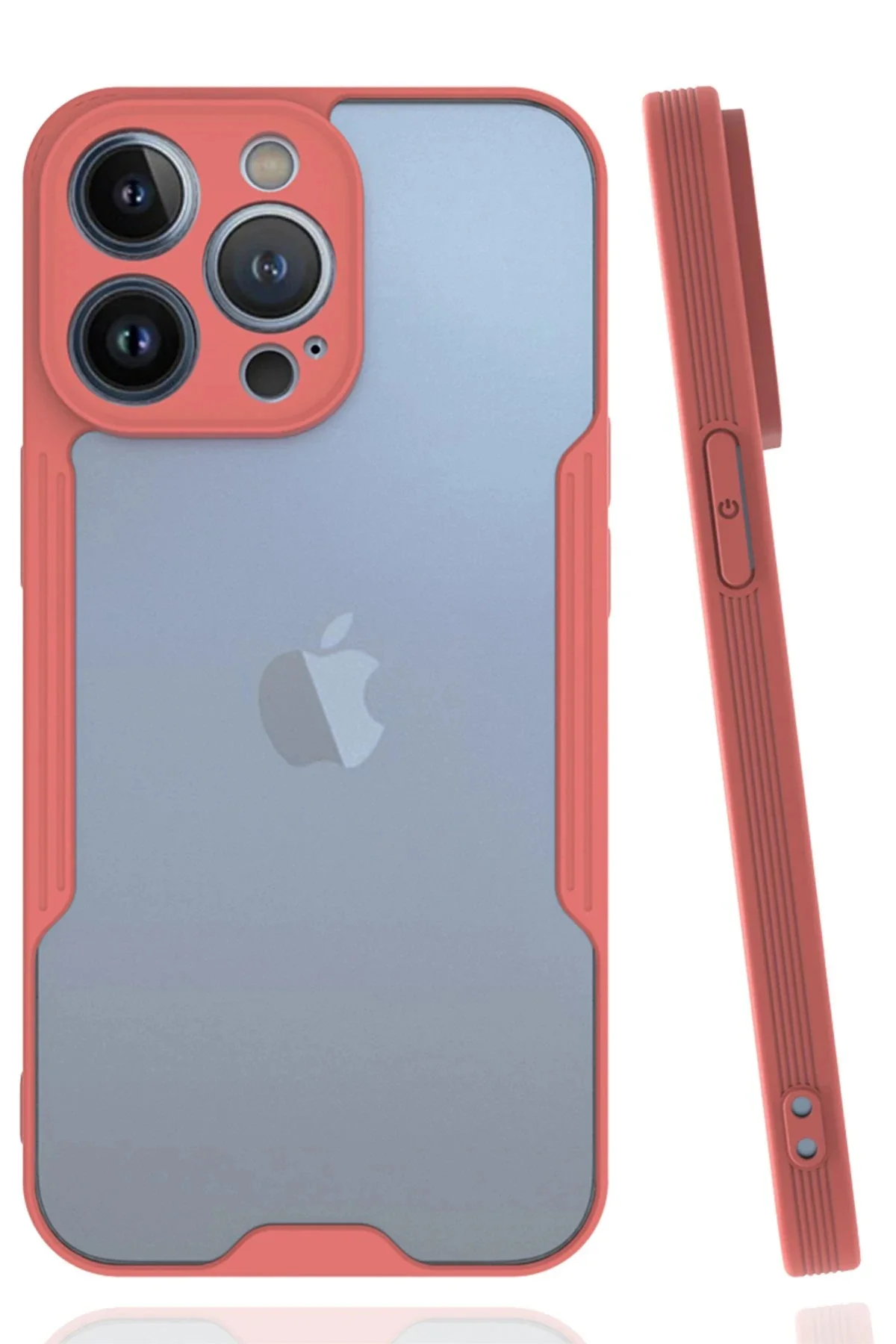 Newface İphone 14 Pro Max Kılıf Platin Silikon - Pembe
