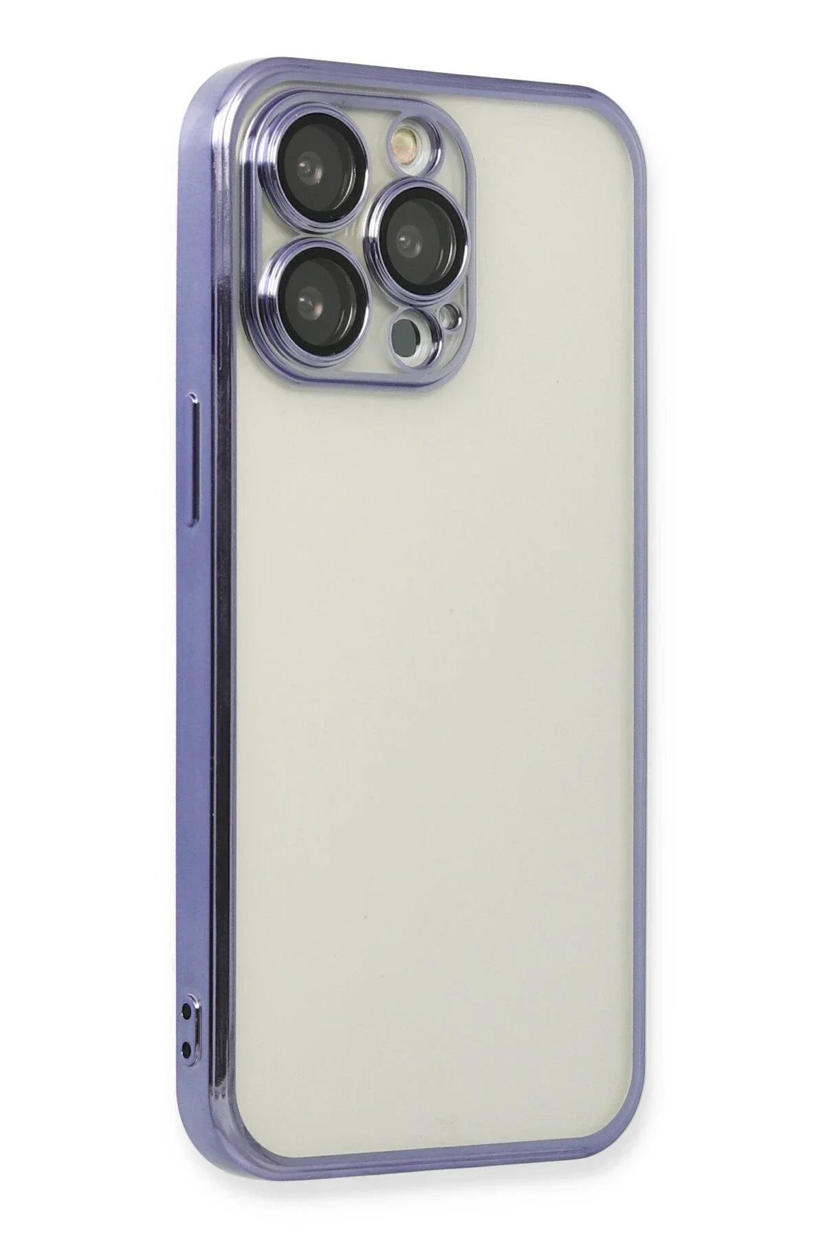Newface İphone 14 Pro Kılıf Razer Lensli Silikon - Mor