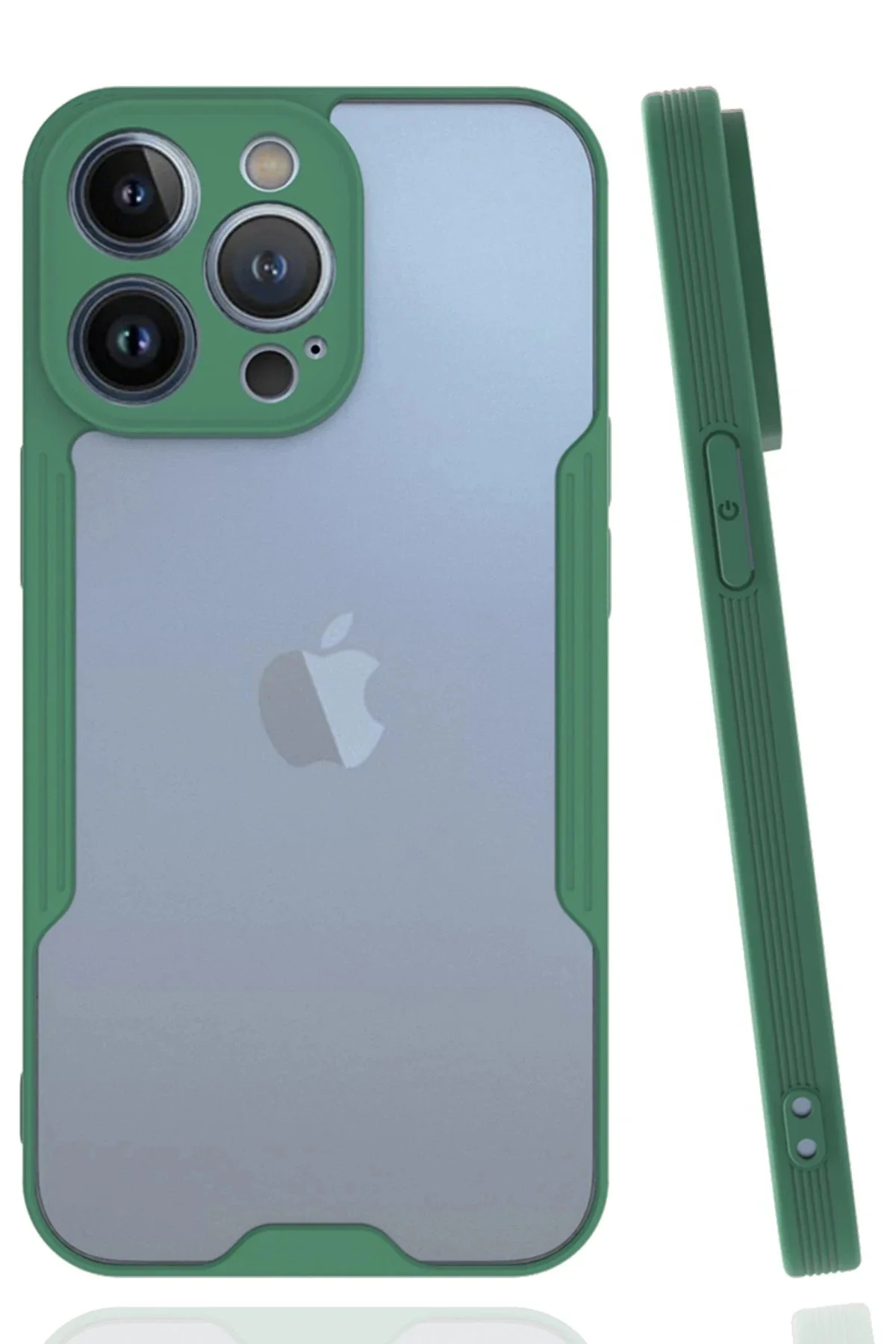 Newface İphone 14 Pro Kılıf Platin Silikon - Yeşil