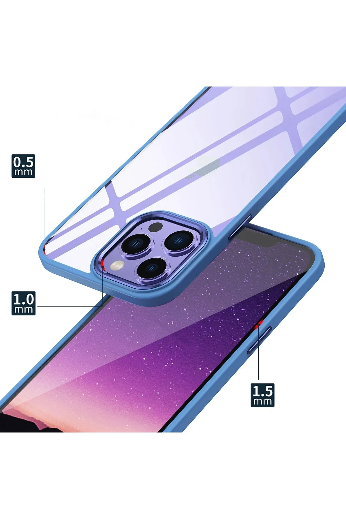Newface İphone 14 Pro Max Kılıf Power Silikon - Lila