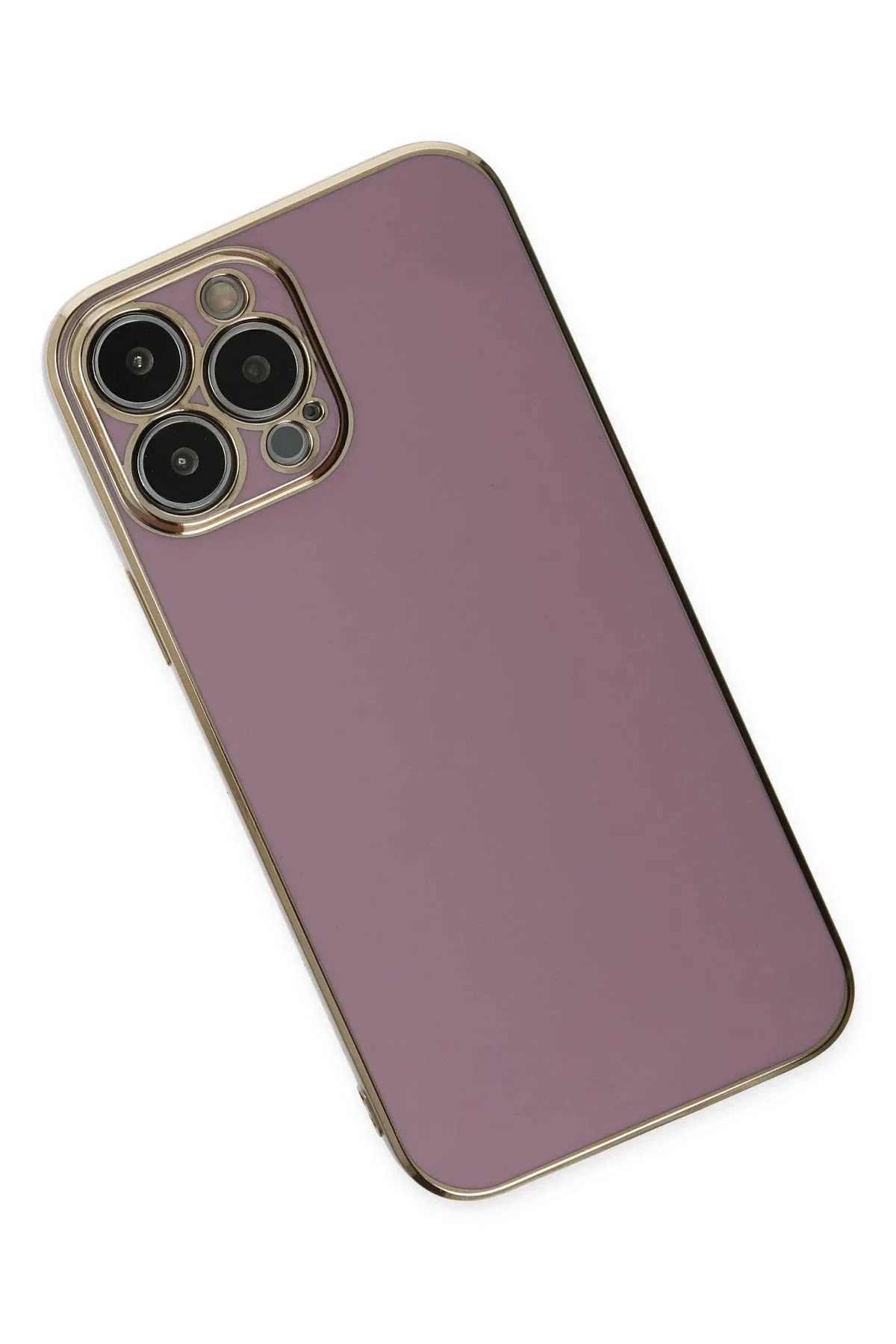 Newface İphone 14 Pro Max Kılıf Volet Silikon - Mor