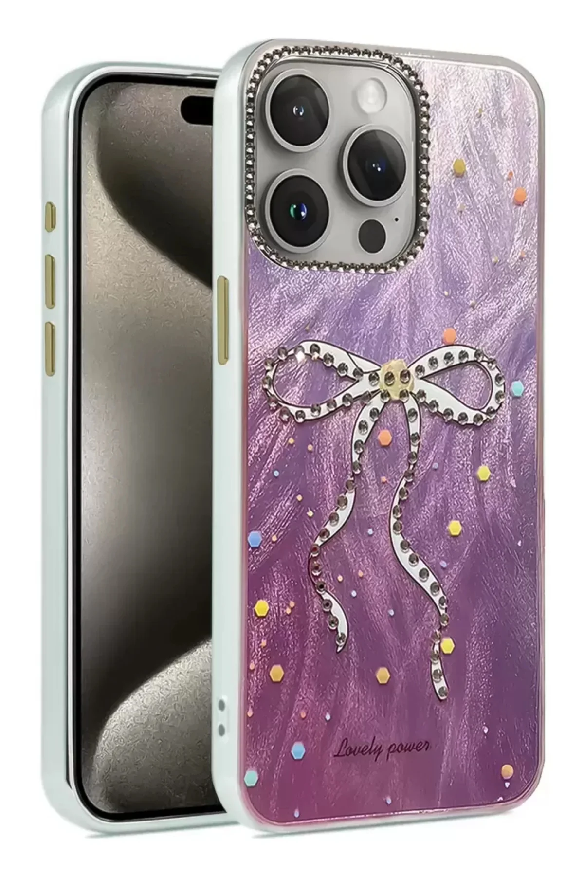Newface İphone 14 Pro Kılıf Blade Aynalı Desenli Kapak - Desen 1