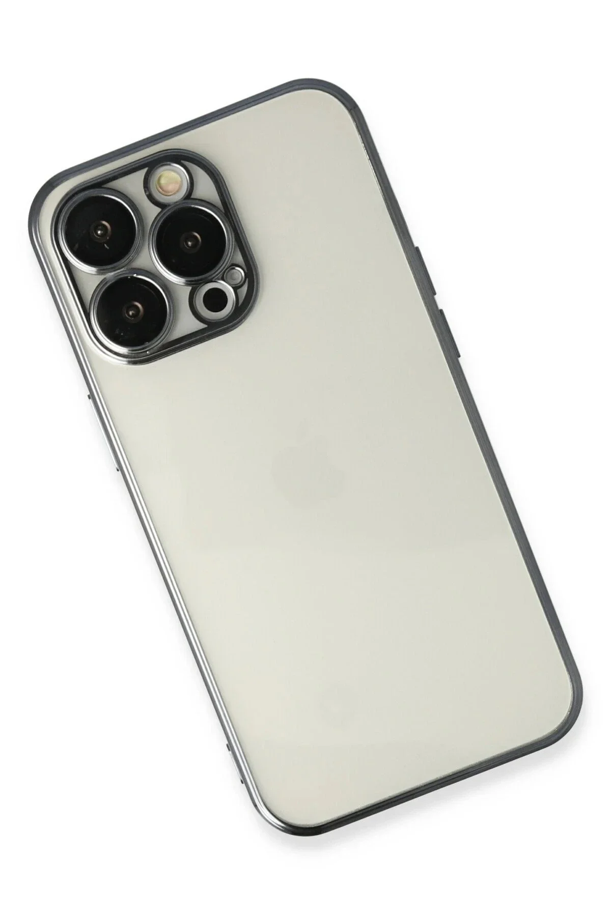 Newface İphone 14 Pro Max Kılıf Razer Lensli Silikon - Siyah