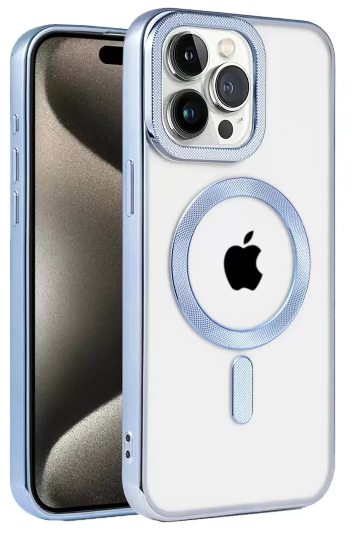 Newface İphone 14 Pro Max Kılıf Kronos Magsafe Kapak - Sierra Blue