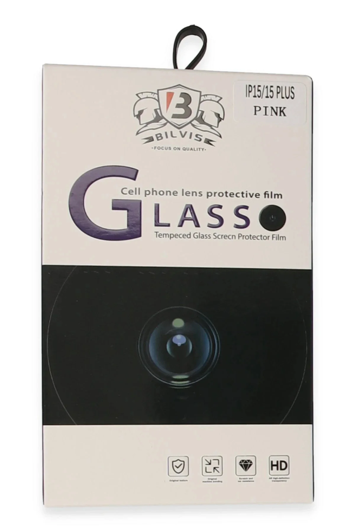 Newface İphone 15 Bilvis Titan Kamera Lens - Pembe