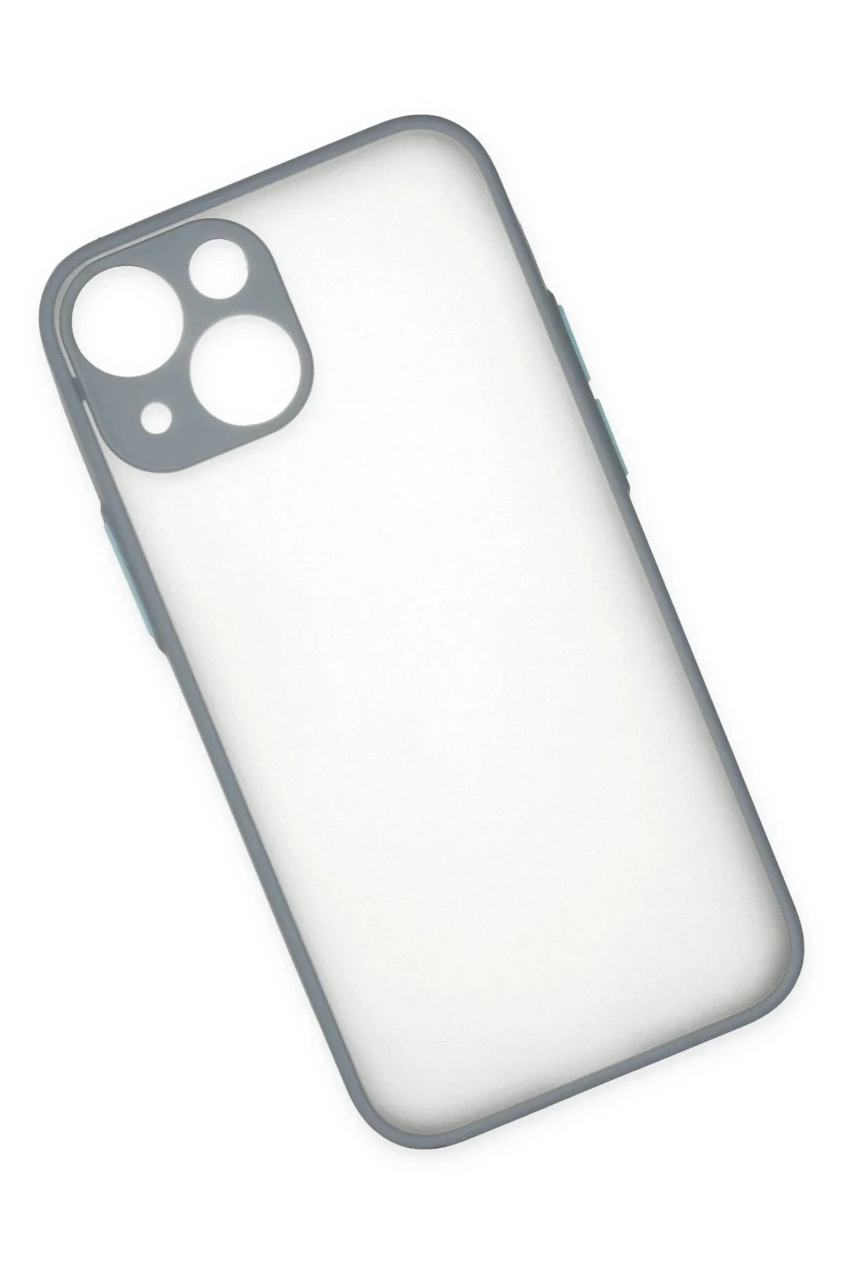 Newface İphone 15 Plus Kılıf Montreal Silikon Kapak - Gri