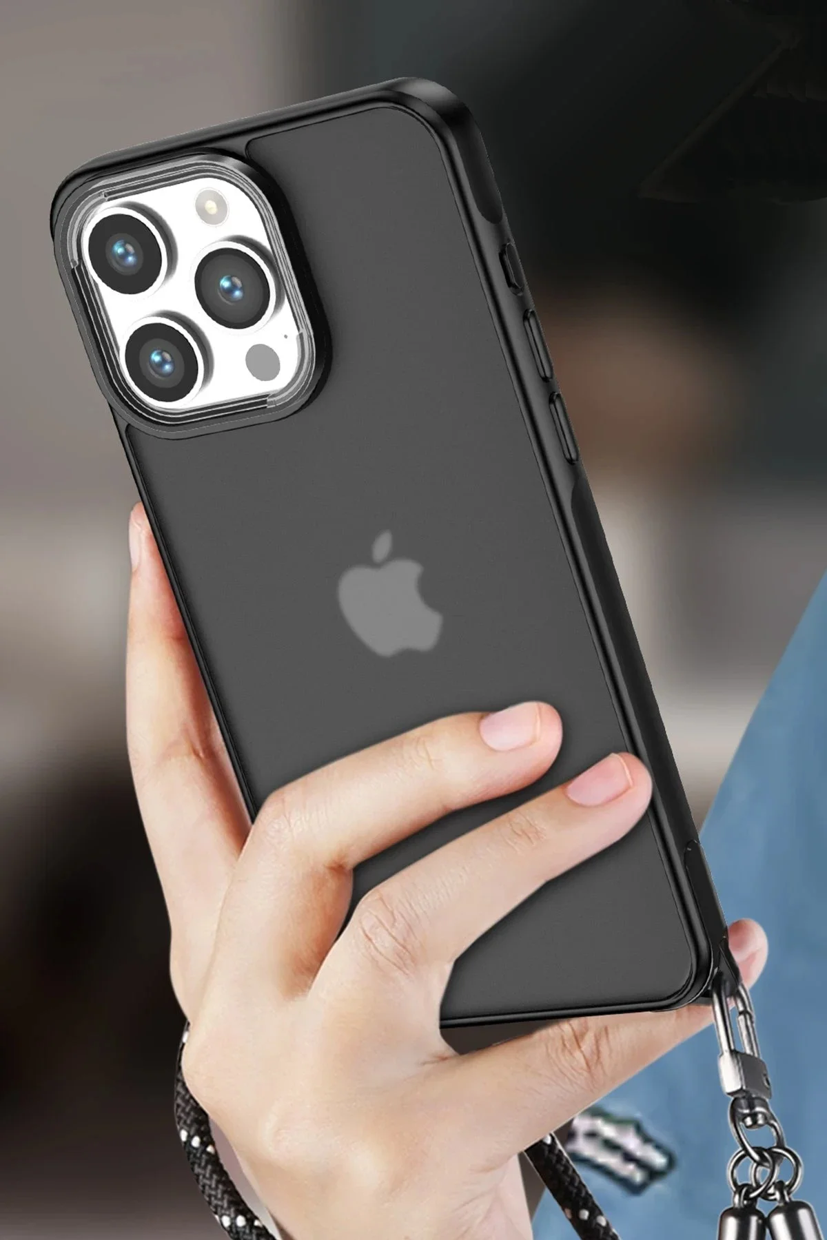 Newface İphone 15 Pro Kılıf Elegant Kapak - Lacivert