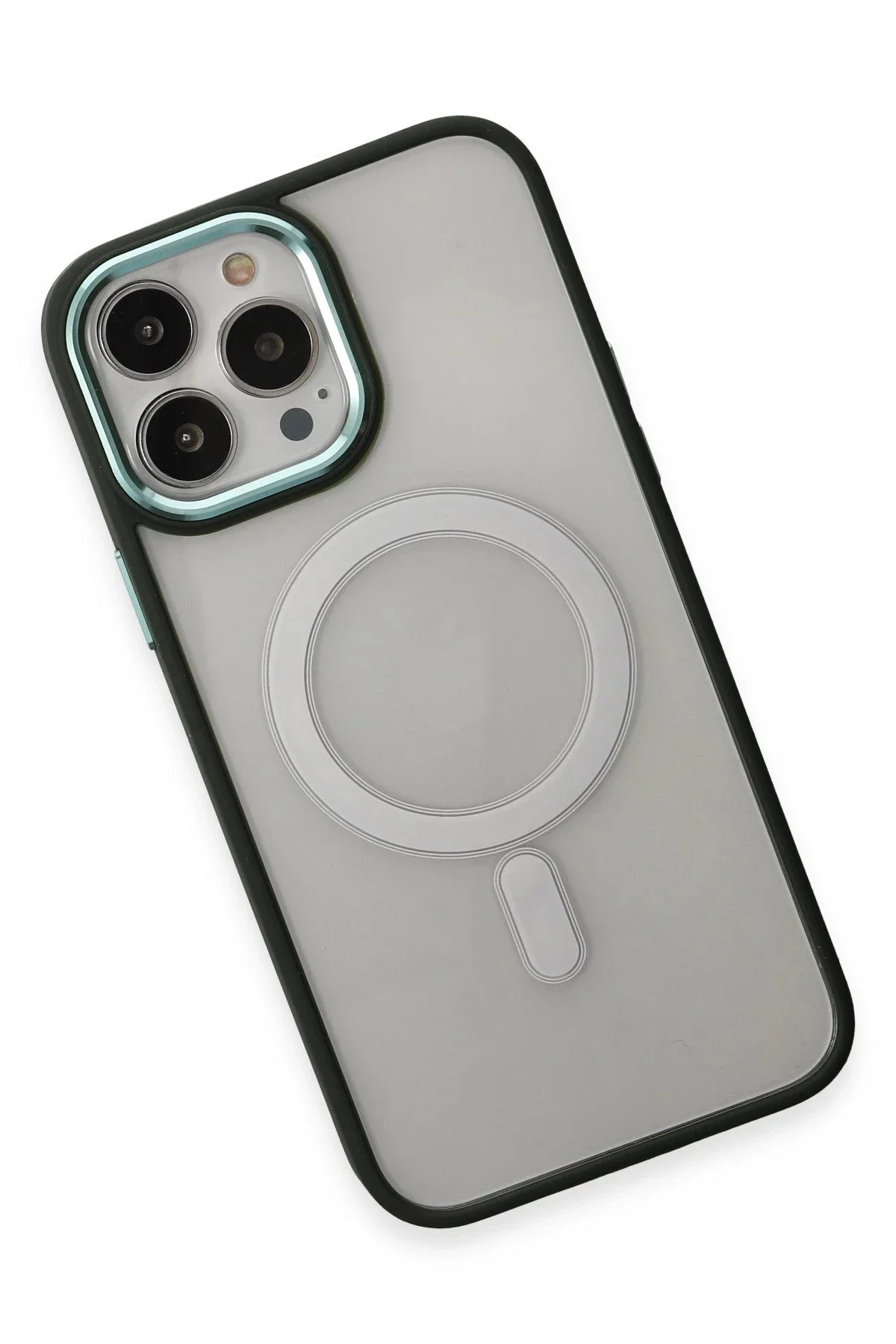 Newface İphone 15 Pro Kılıf Room Magneticsafe Silikon - Köknar Ye