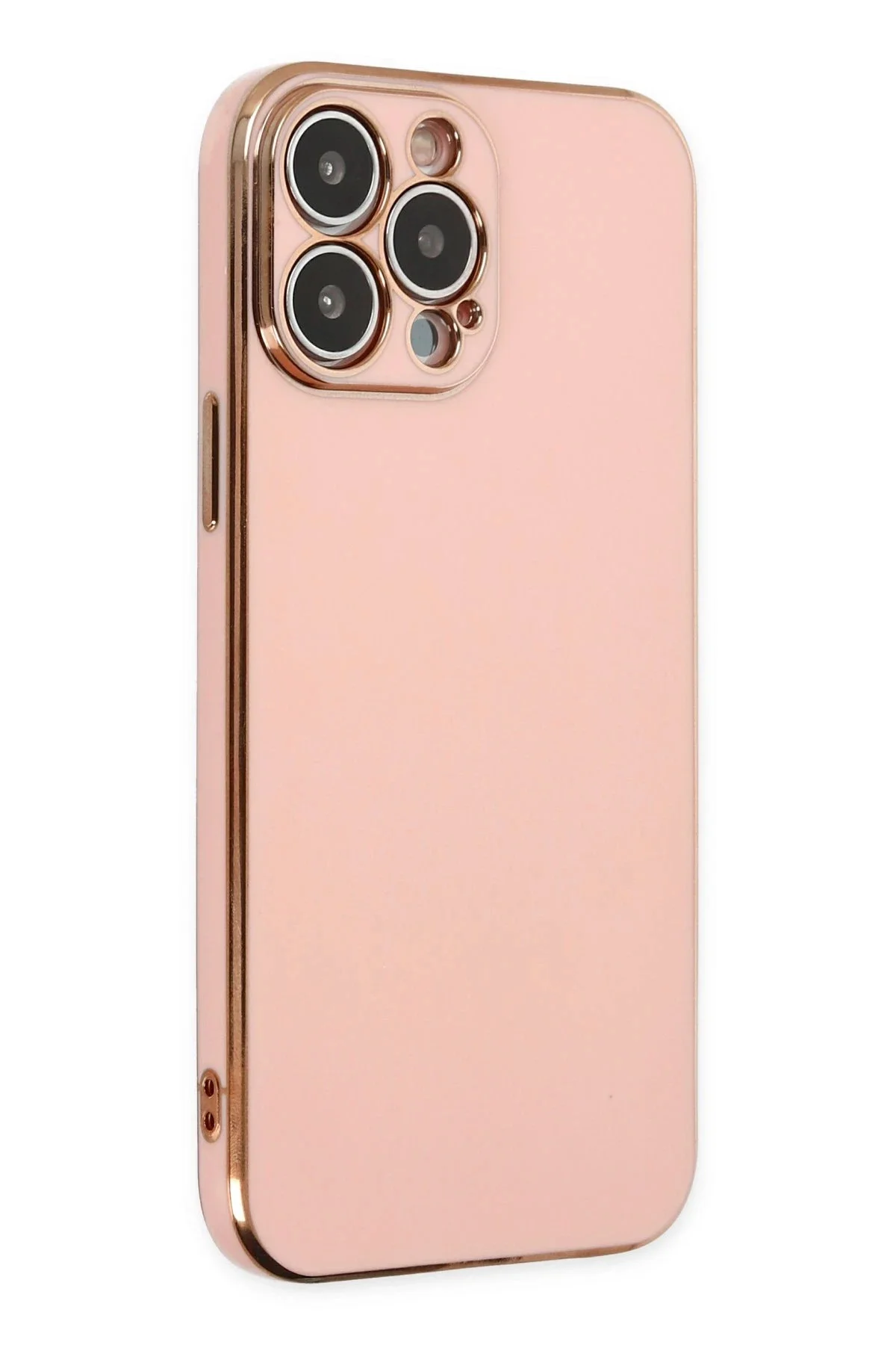 Newface İphone 15 Pro Max Kılıf Volet Silikon - Pembe