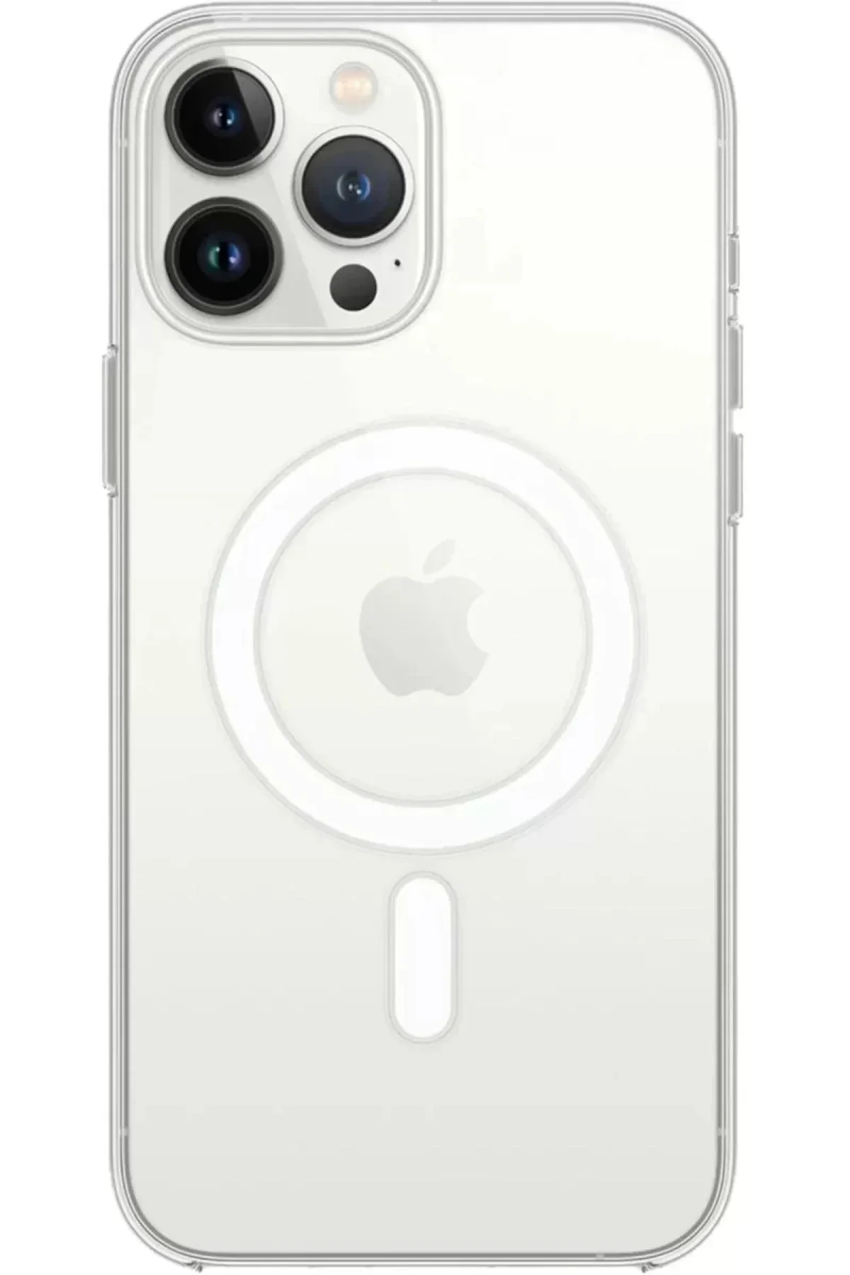 Newface İphone 15 Pro Max Kılıf Magneticsafe Şeffaf Silikon - Şef