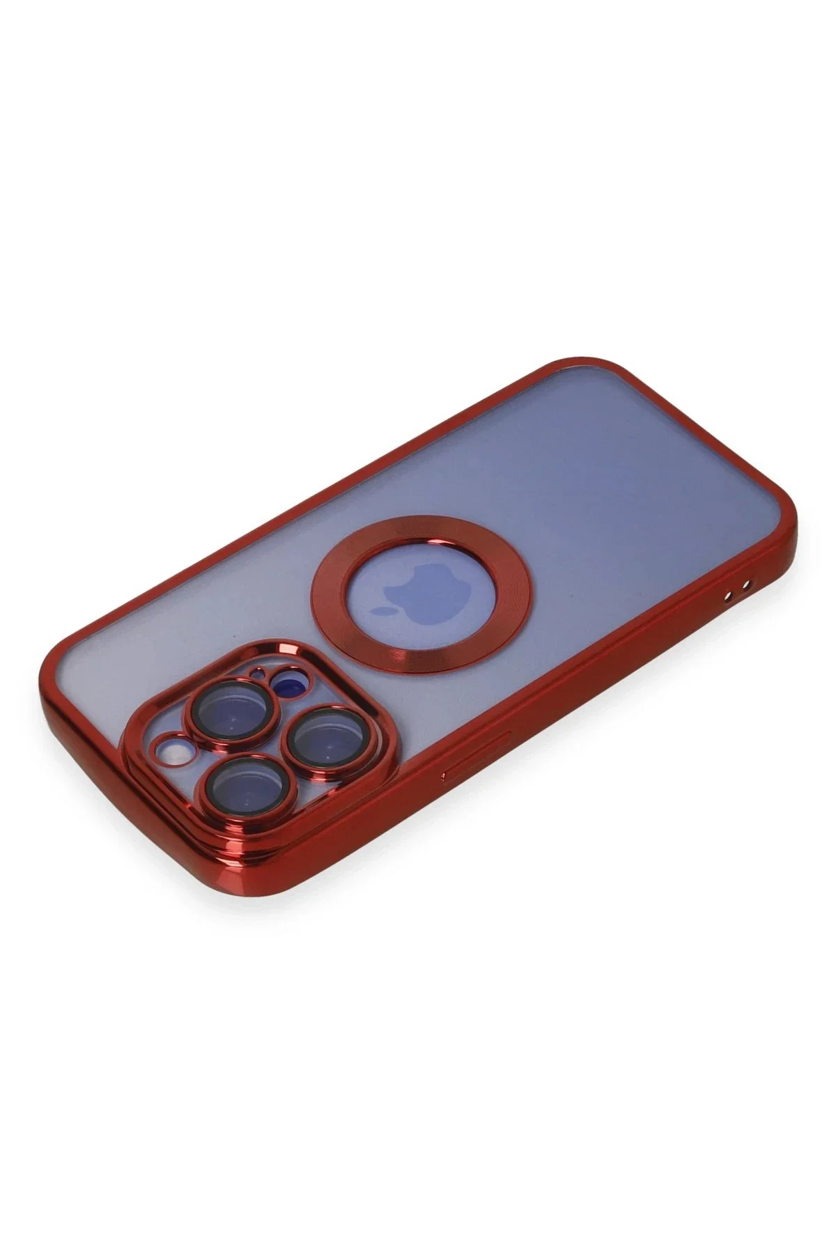 Newface İphone 15 Pro Max Kılıf Slot Silikon - Kırmızı