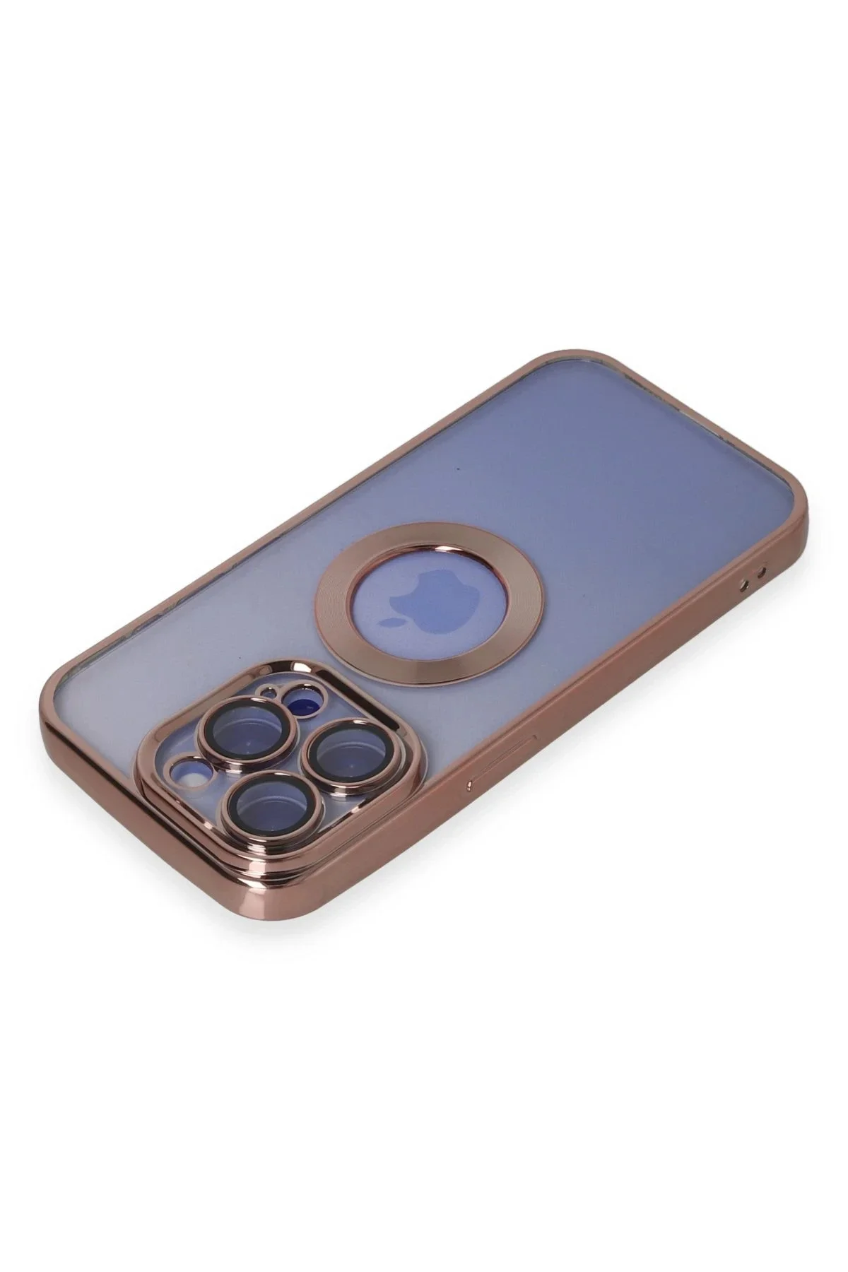 Newface İphone 15 Pro Max Kılıf Slot Silikon - Rose Gold