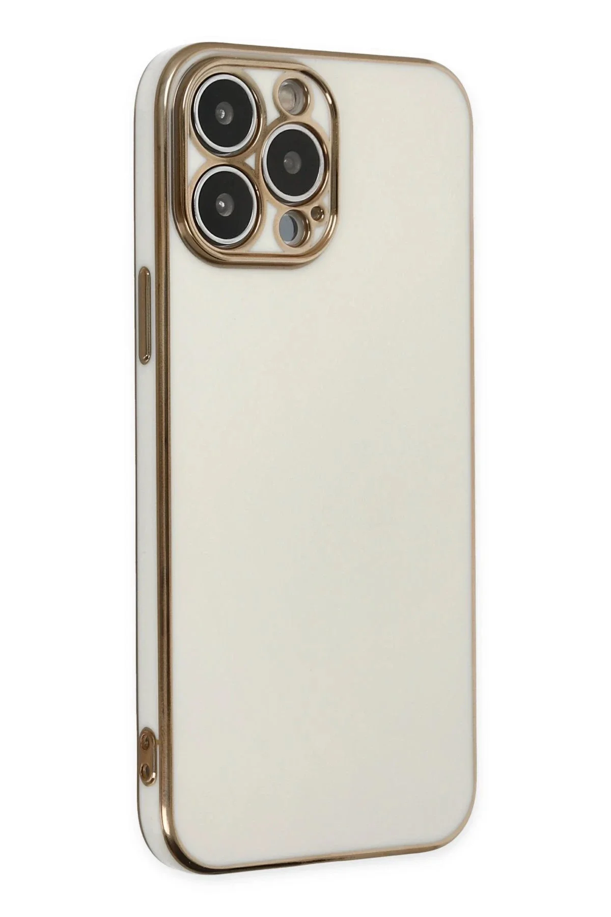 Newface İphone 15 Pro Max Kılıf Volet Silikon - Beyaz